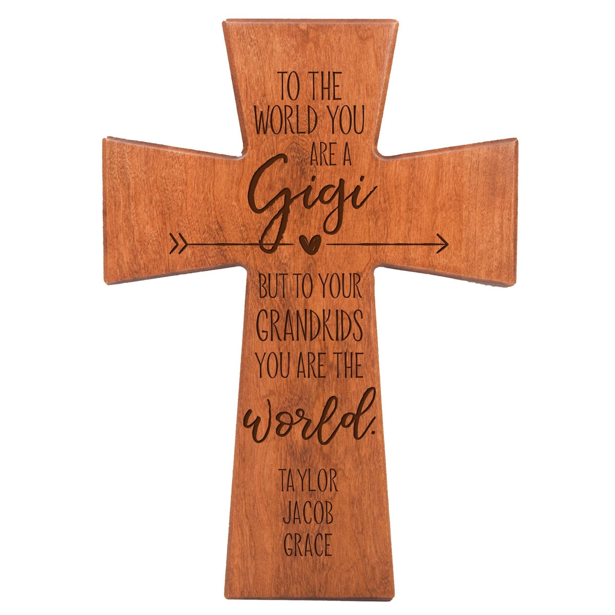Personalized Mother’s Day Gigi To The World - 7x11 Crosses - LifeSong Milestones