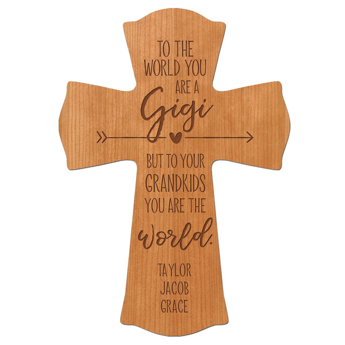 Personalized Mother’s Day Gigi To The World - 8.5x11 Crosses - LifeSong Milestones