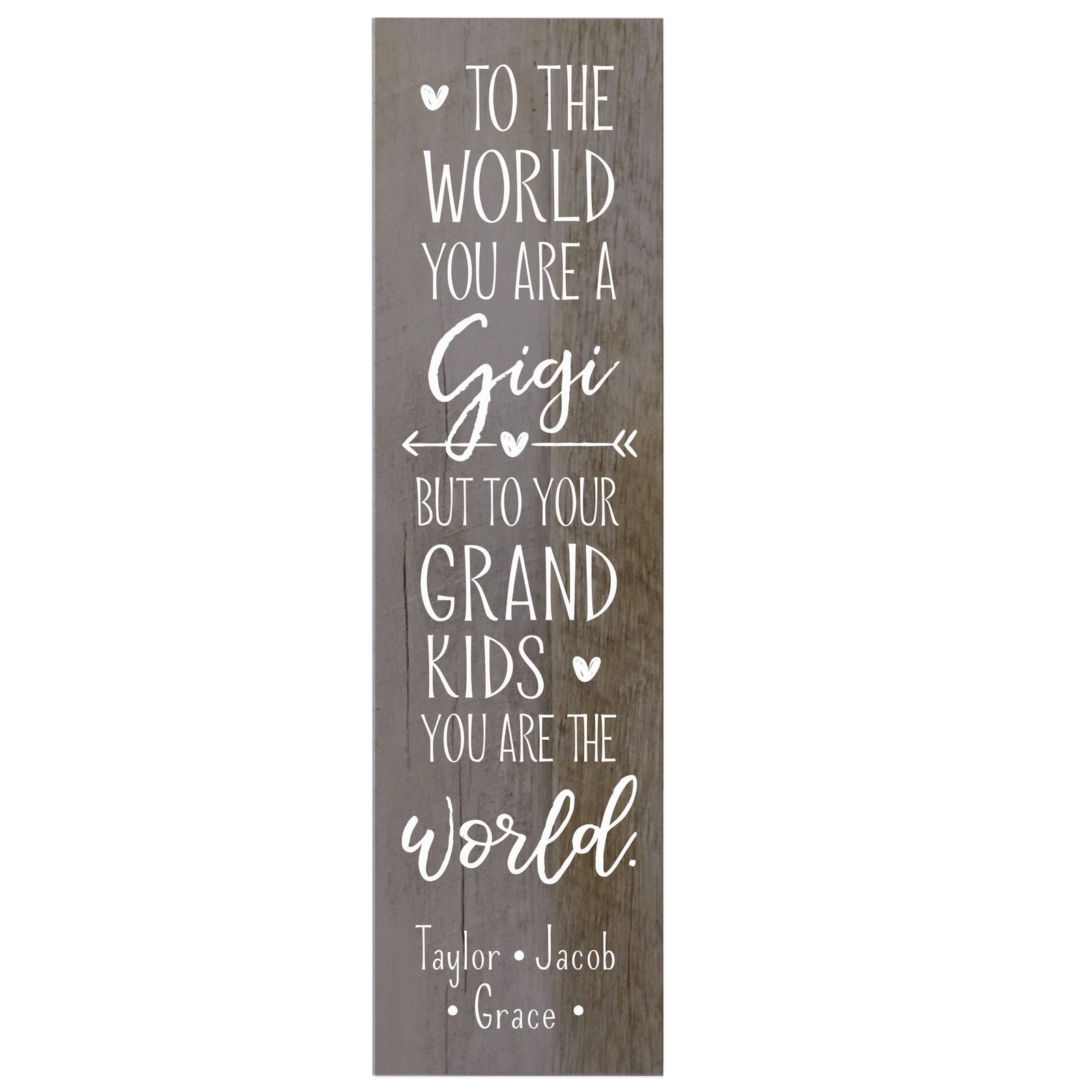 Personalized Mother’s Day Gigi To The World - Plaque - LifeSong Milestones