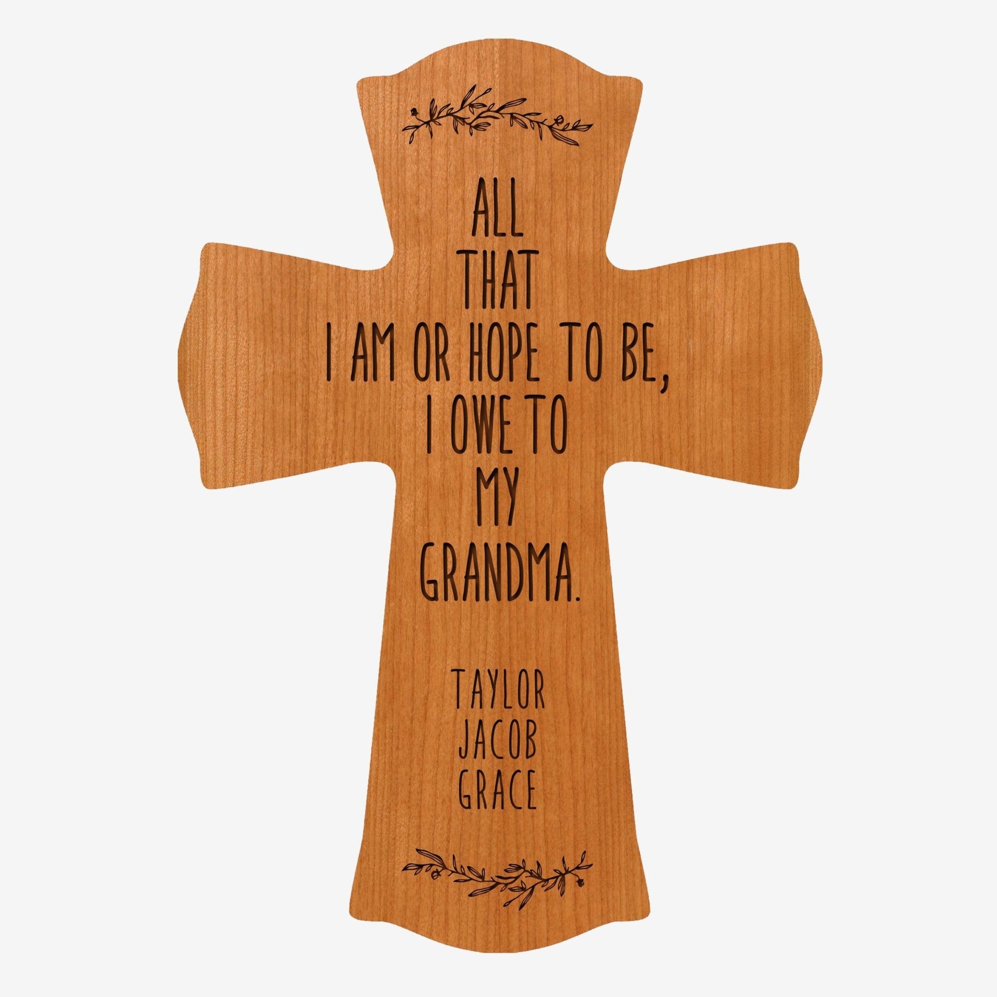 Personalized Mother’s Day Grandma All That I Am - 8.5x11 Crosses - LifeSong Milestones