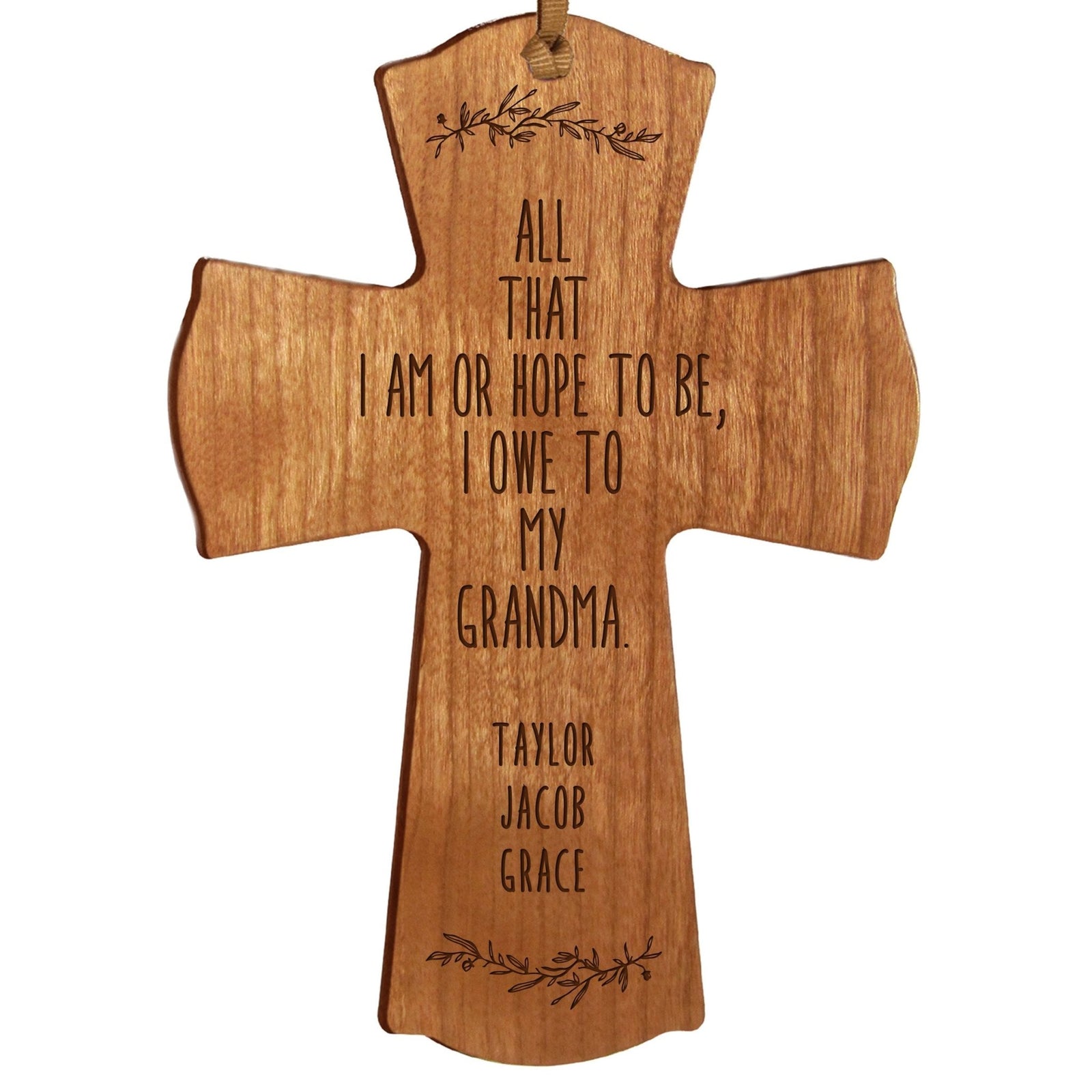 Personalized Mother’s Day Grandma All That I Am - Mini Crosses - LifeSong Milestones