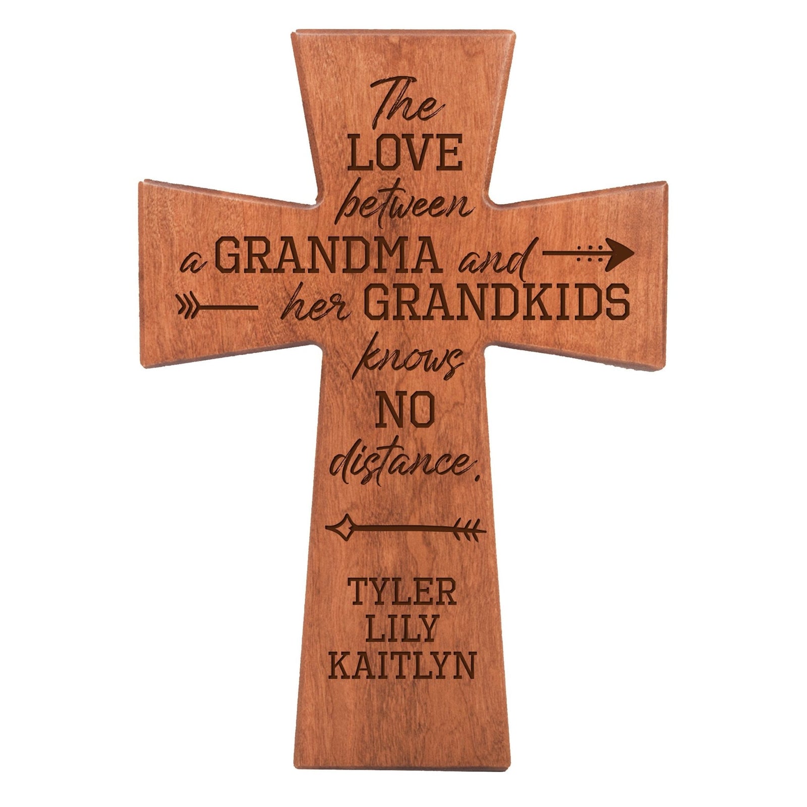 Personalized Mother’s Day Grandma The Love Between - 12x17 Crosses - LifeSong Milestones