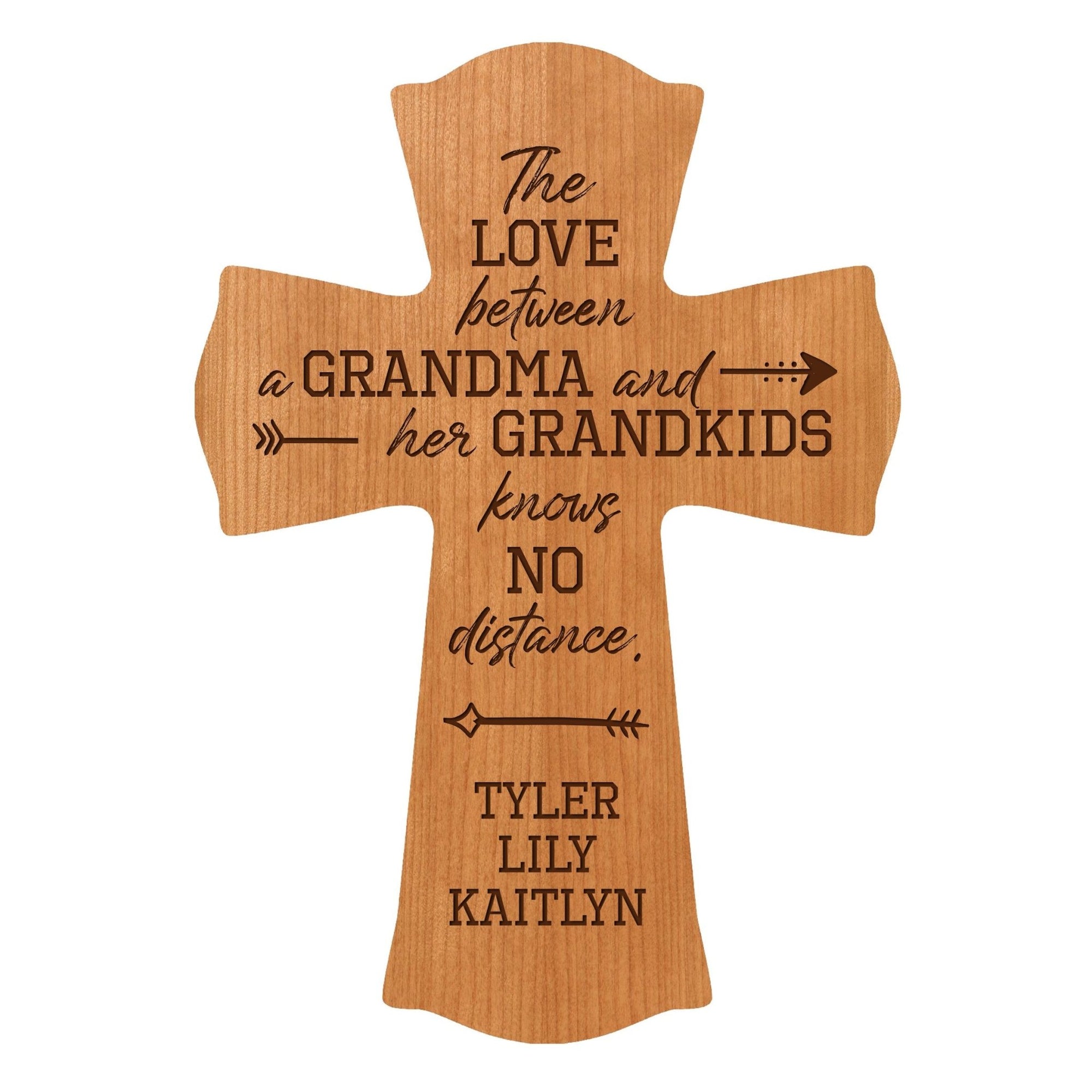 Personalized Mother’s Day Grandma The Love Between - 8.5x11 Crosses - LifeSong Milestones