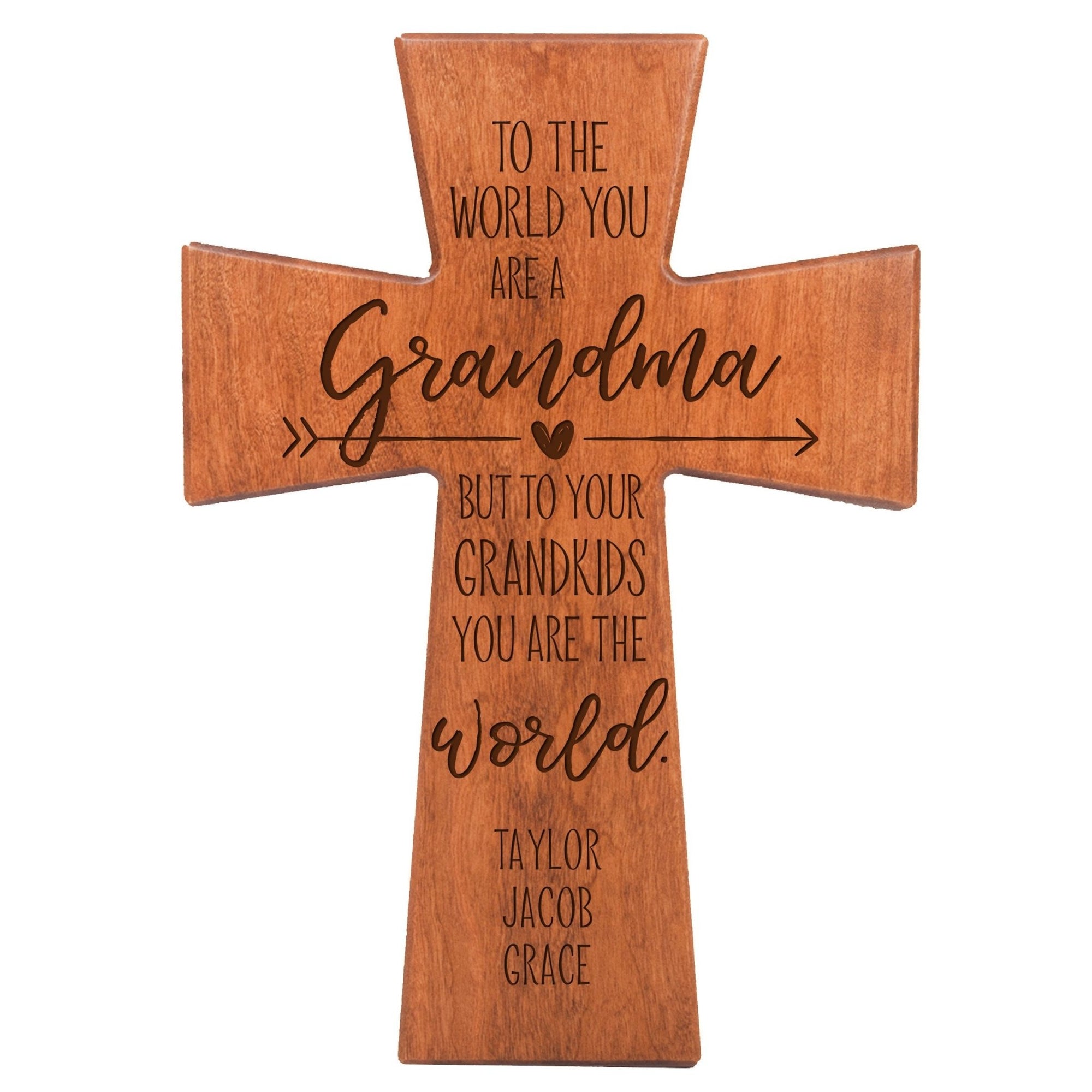 Personalized Mother’s Day Grandma To The World - 12x17 Crosses - LifeSong Milestones