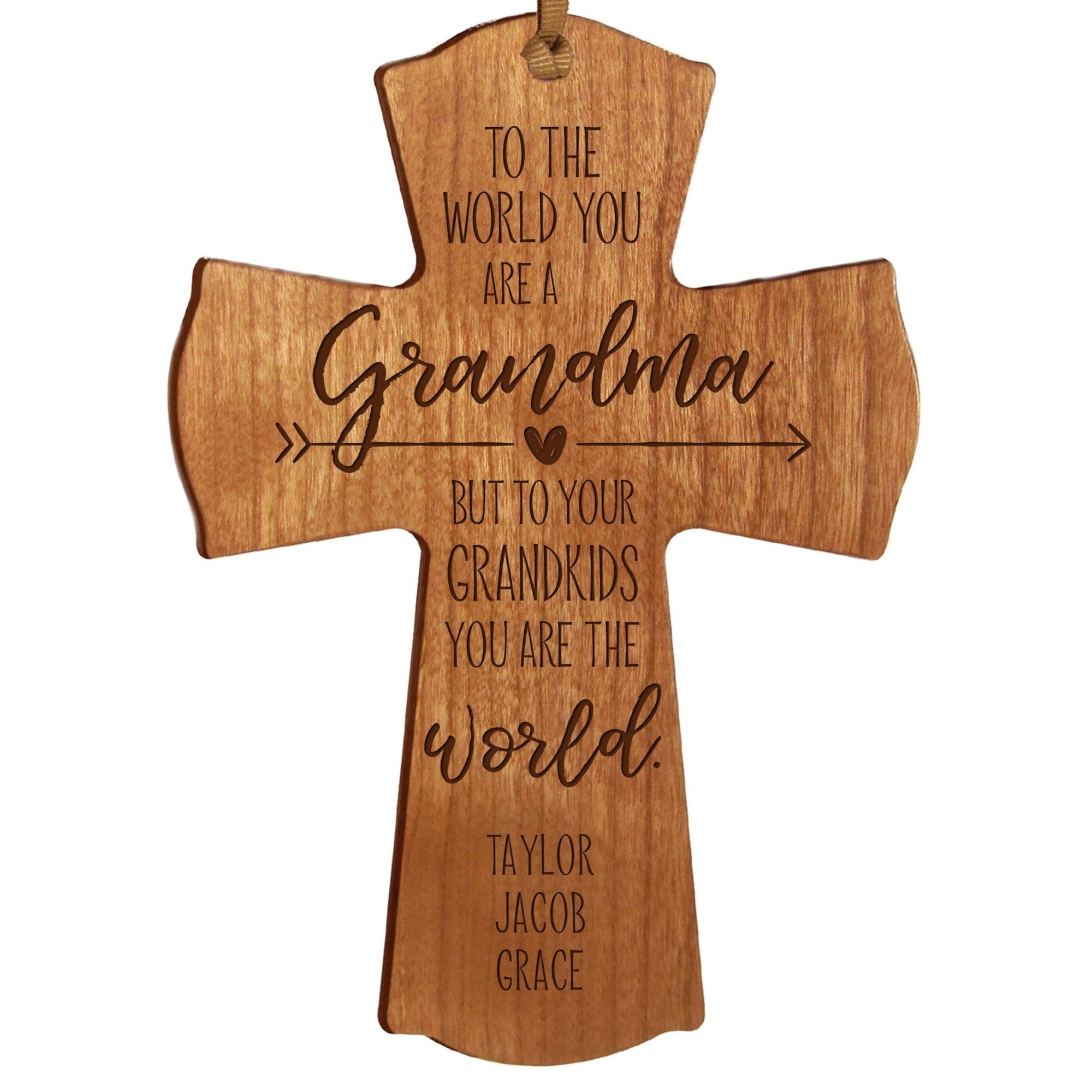 Personalized Mother’s Day Grandma To The World - Mini Crosses - LifeSong Milestones