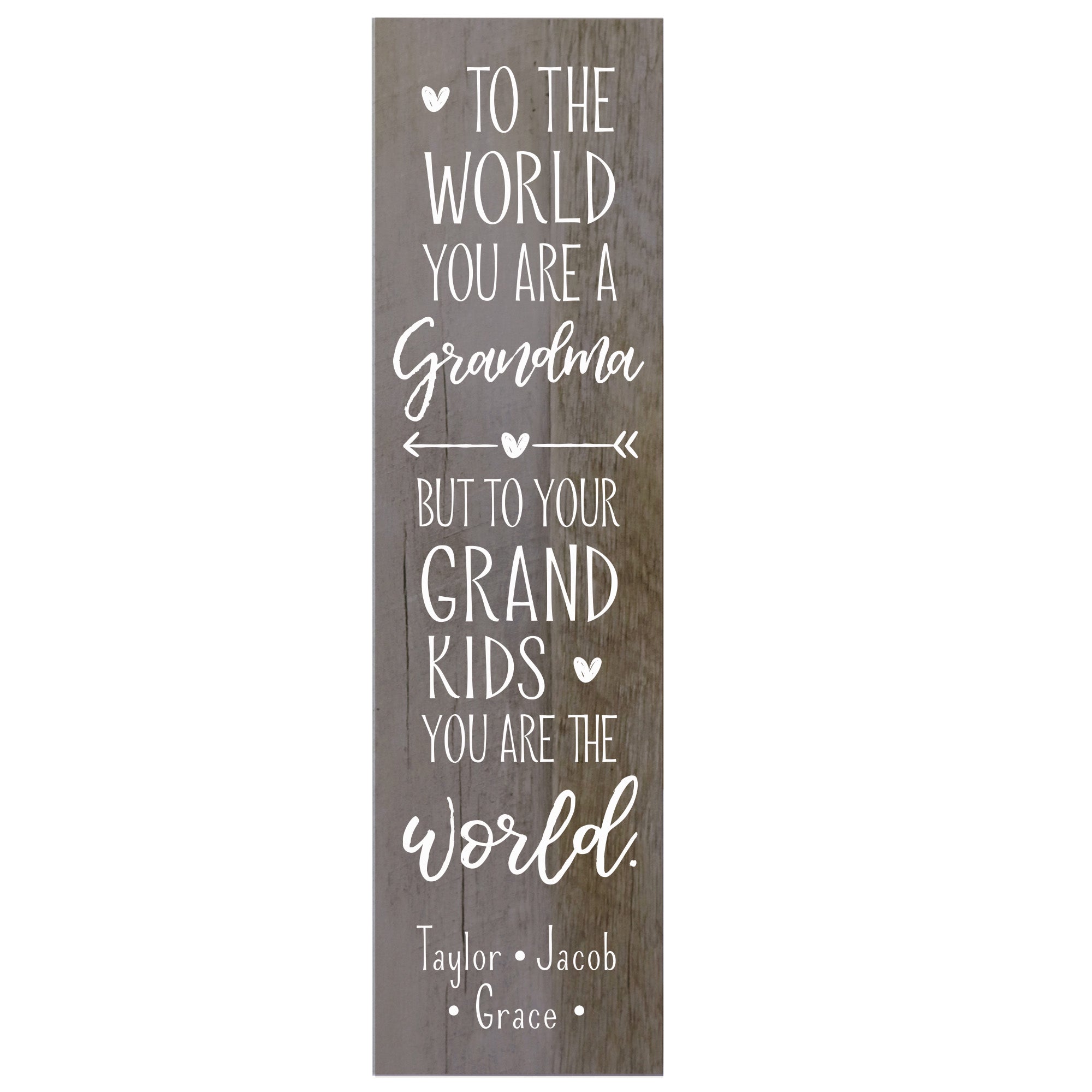 Personalized Mother’s Day Grandma To The World - Plaque - LifeSong Milestones