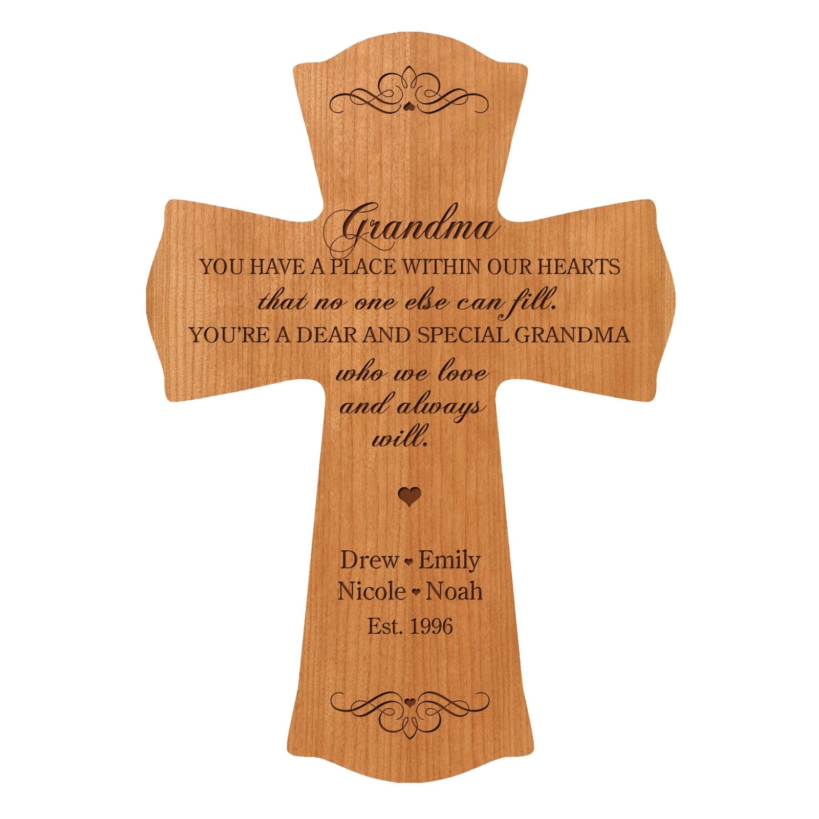 Personalized Mother’s Day Grandma You Have A Place - 8.5x11 Crosses - LifeSong Milestones