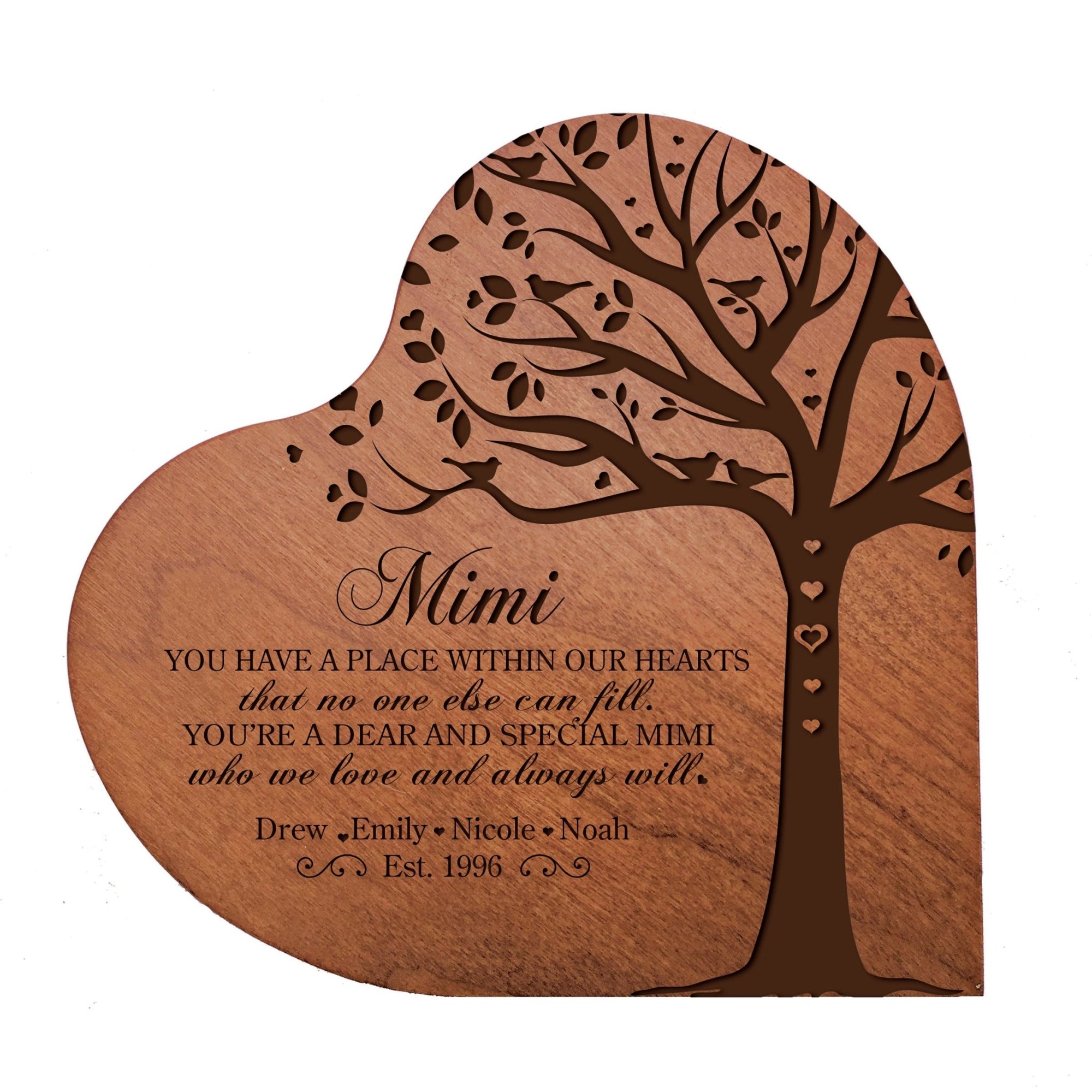 Personalized Mother's Day Heart Block - You Have A Place - LifeSong Milestones