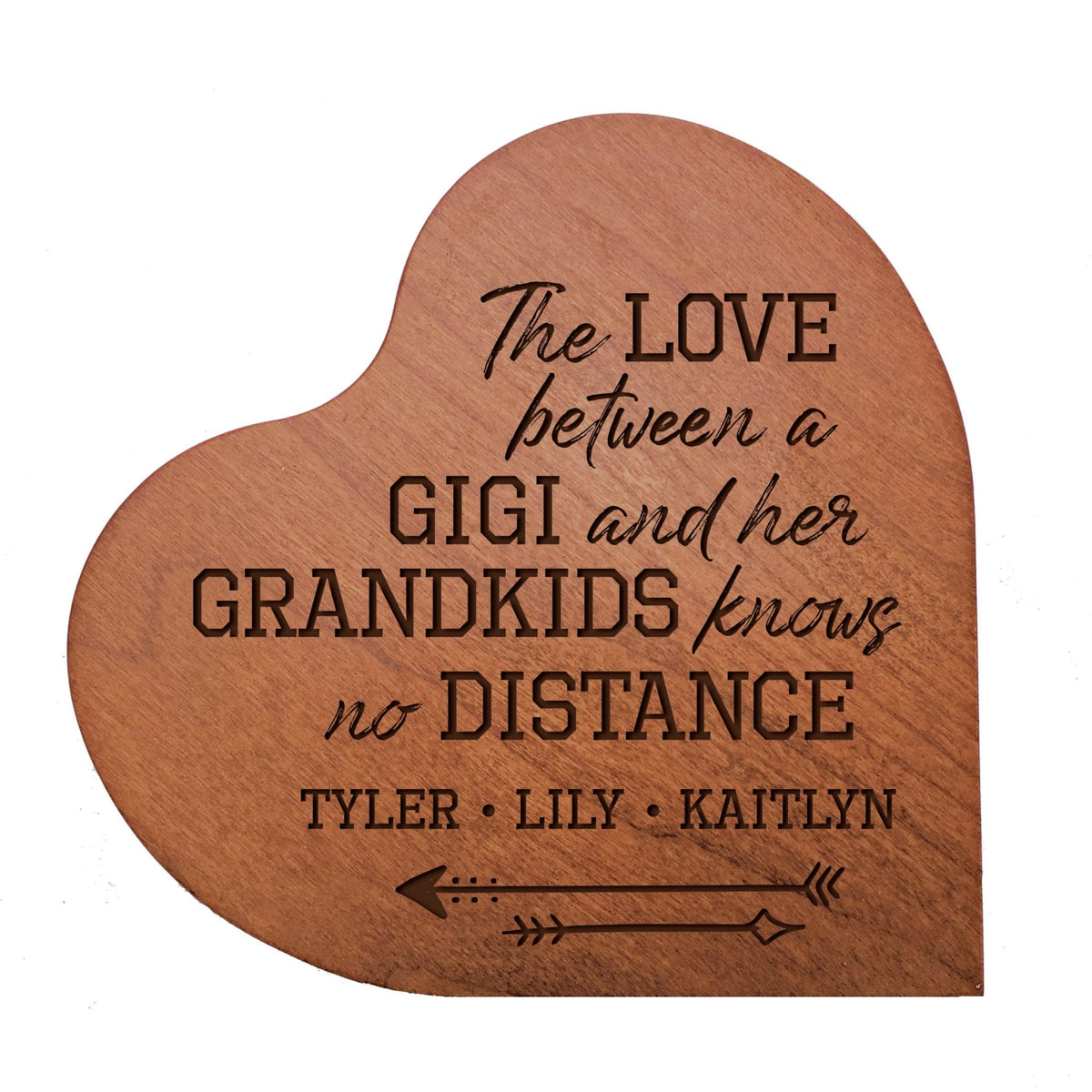 Personalized Mother&#39;s Day Hearts of Love 5&quot; x 5.25&quot; x 0.75&quot; - The Love Between - LifeSong Milestones