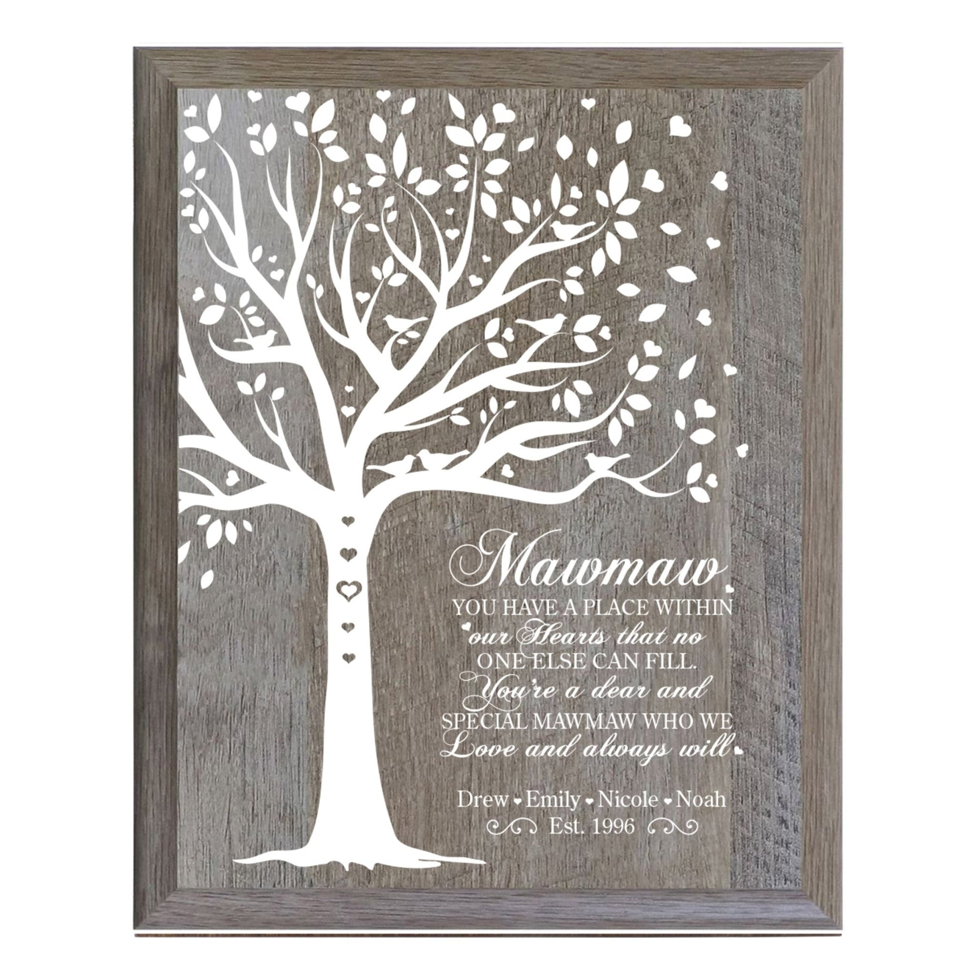 Personalized Mother’s Day Mawmaw You Have A Place - Wall Plaques - LifeSong Milestones