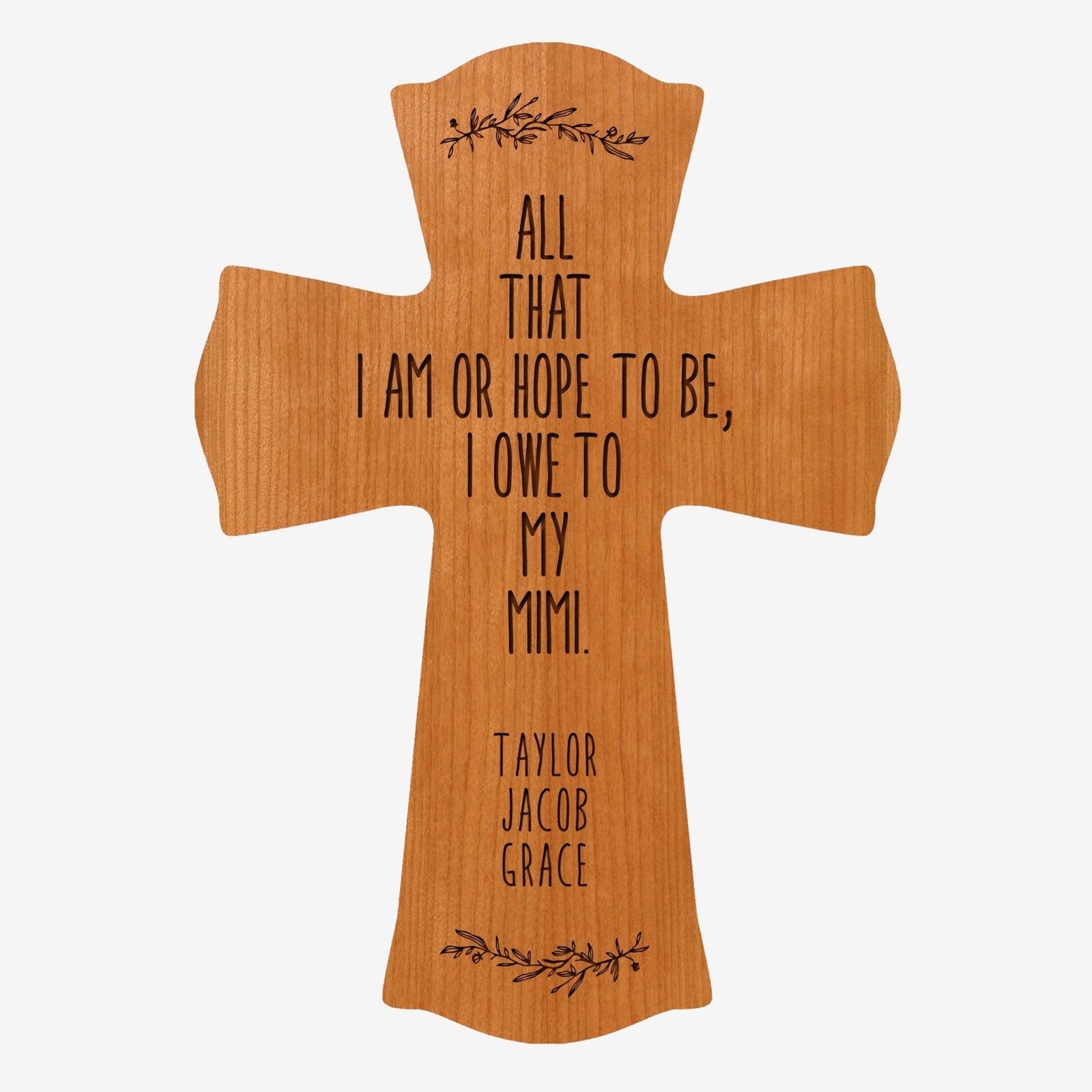 Personalized Mother’s Day Mimi All That I Am - 8.5x11 Crosses - LifeSong Milestones