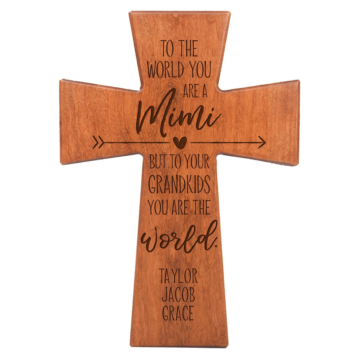 Personalized Mother’s Day Mimi To The World - 12x17 Crosses - LifeSong Milestones