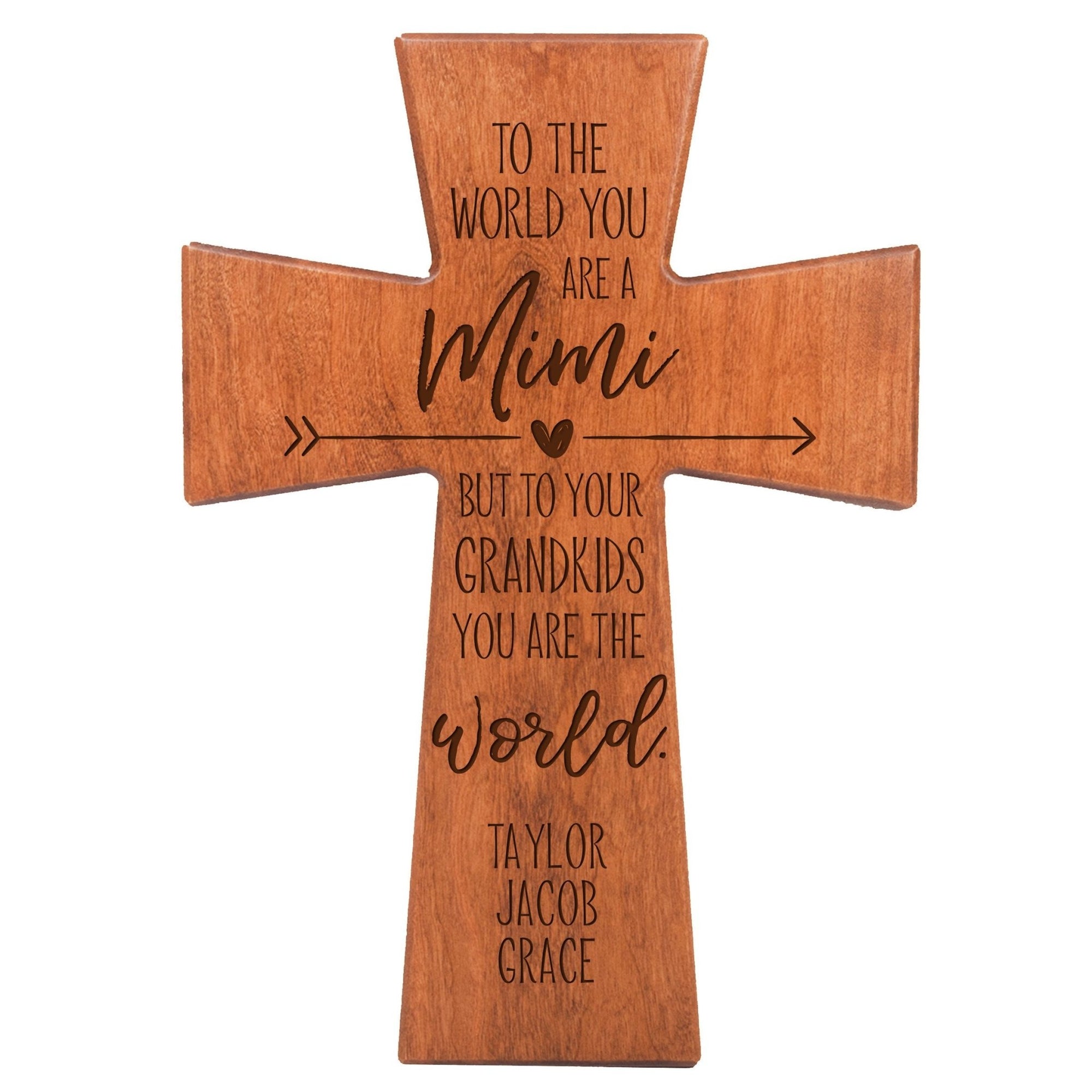 Personalized Mother’s Day Mimi To The World - 7x11 Crosses - LifeSong Milestones