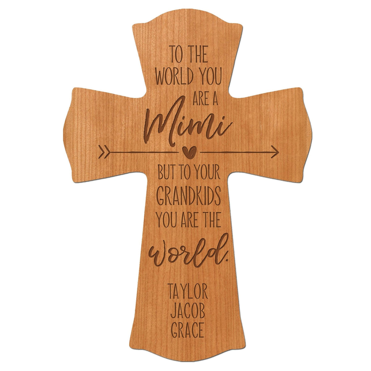 Personalized Mother’s Day Mimi To The World - 8.5x11 Crosses - LifeSong Milestones