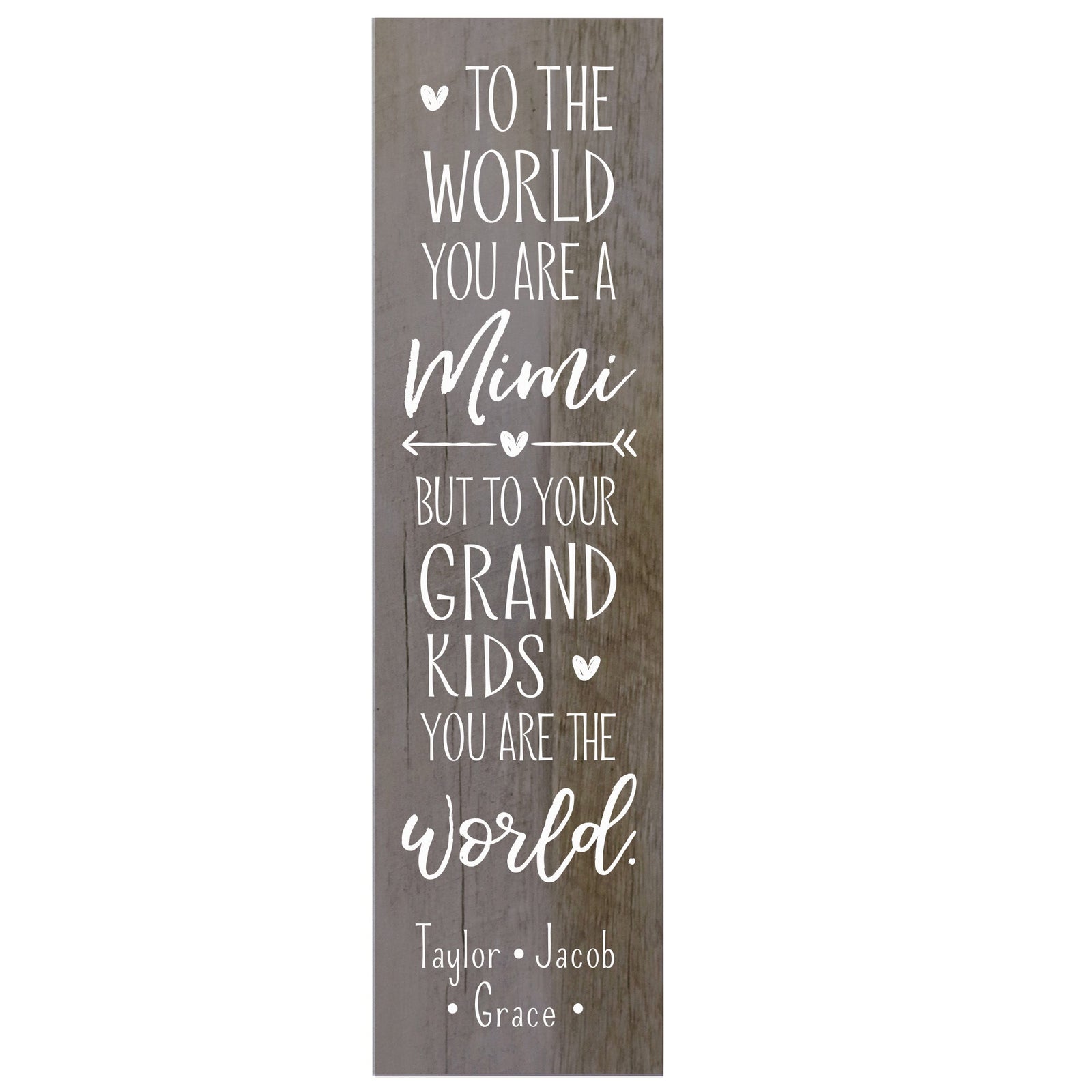Personalized Mother’s Day Mimi To The World - Plaque - LifeSong Milestones