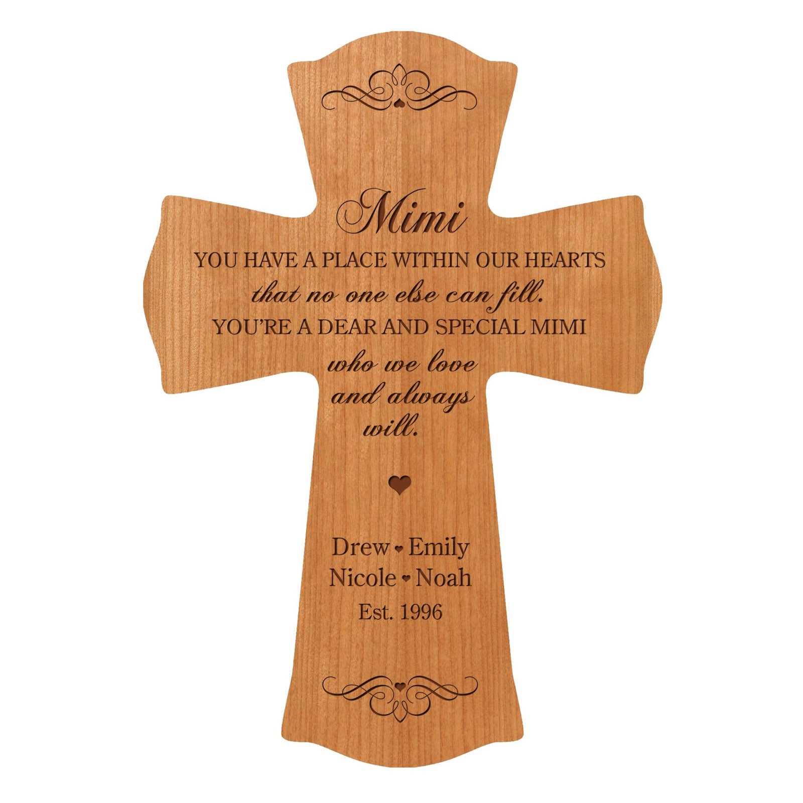 Personalized Mother’s Day Mimi You Have A Place - 8.5x11 Crosses - LifeSong Milestones