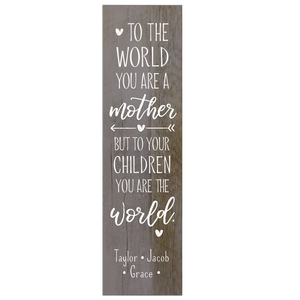 Personalized Mother’s Day Mom To The World - Plaque - LifeSong Milestones