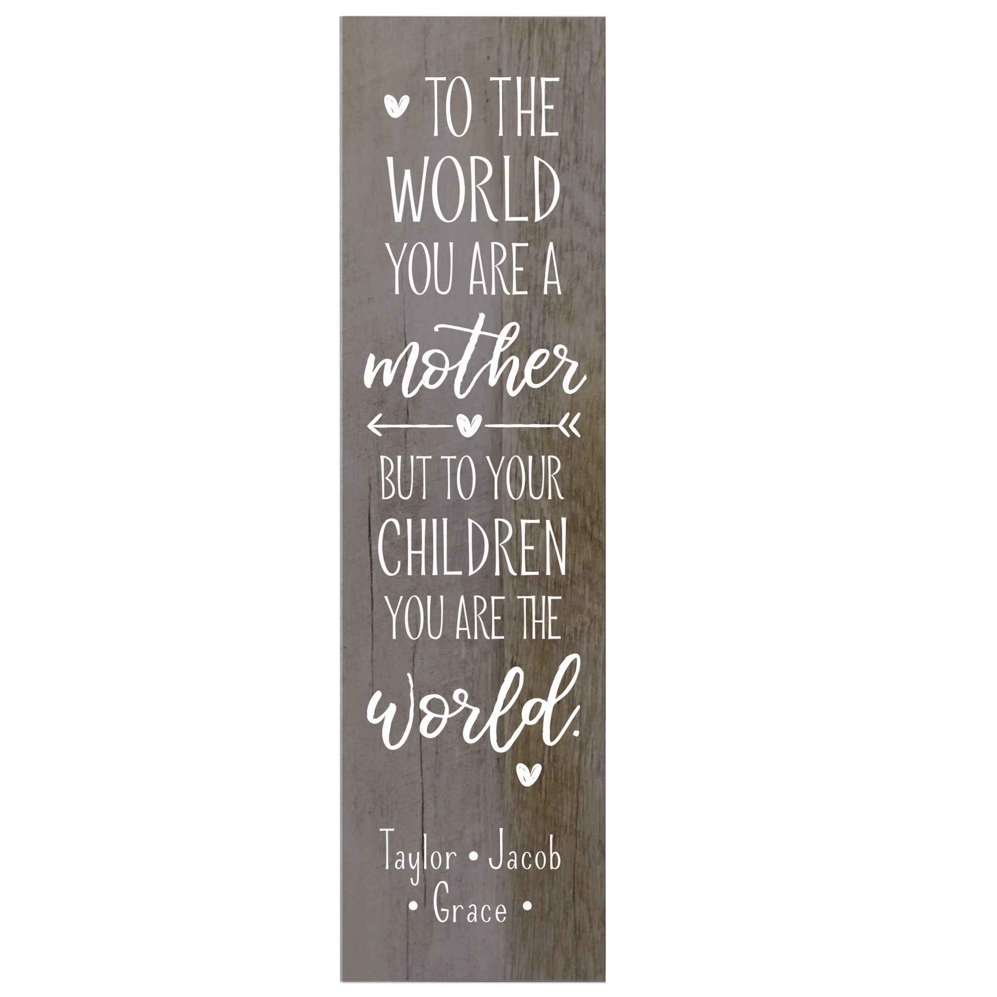 Personalized Mother’s Day Mom To The World - Plaque - LifeSong Milestones