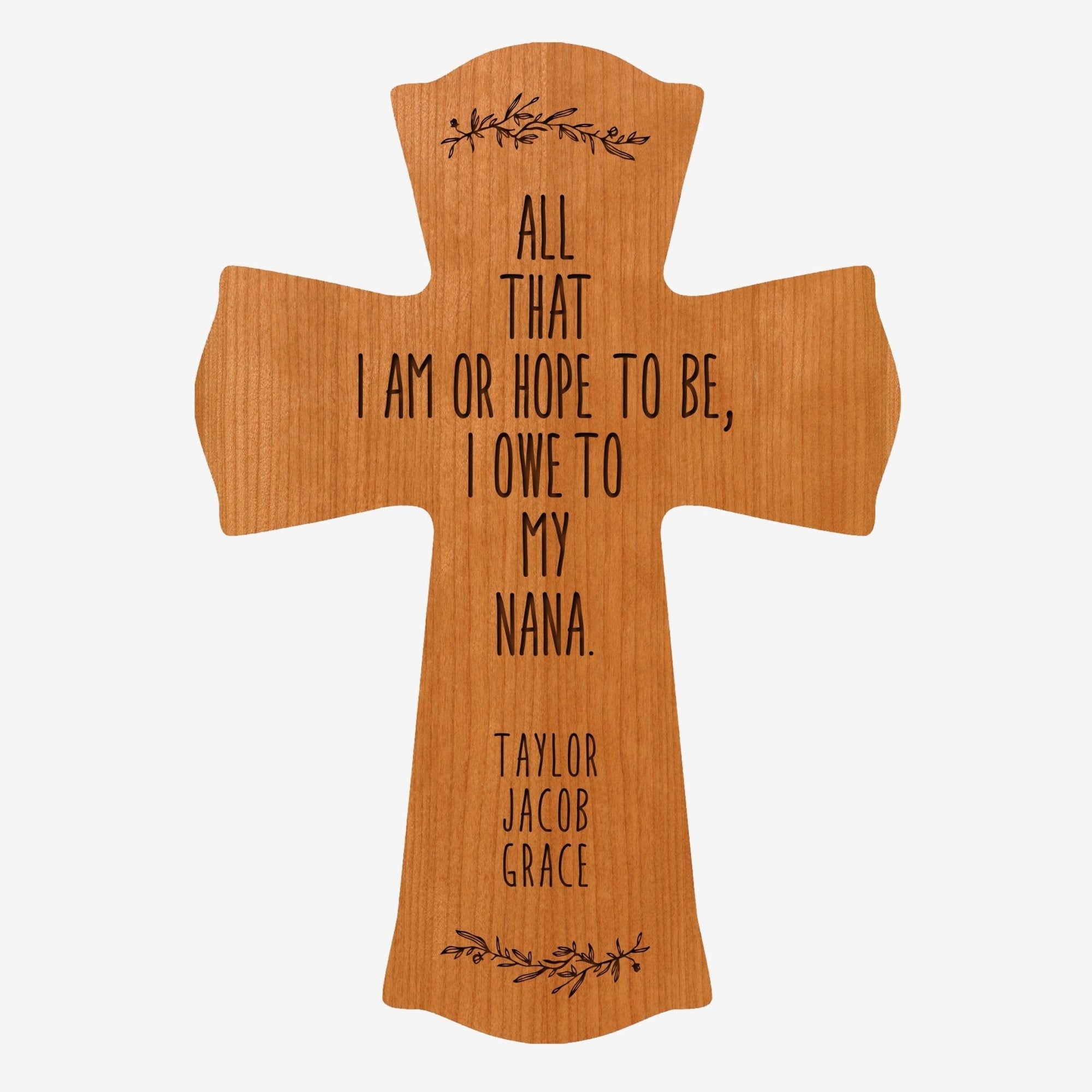 Personalized Mother’s Day Nana All That I Am - 8.5x11 Crosses - LifeSong Milestones