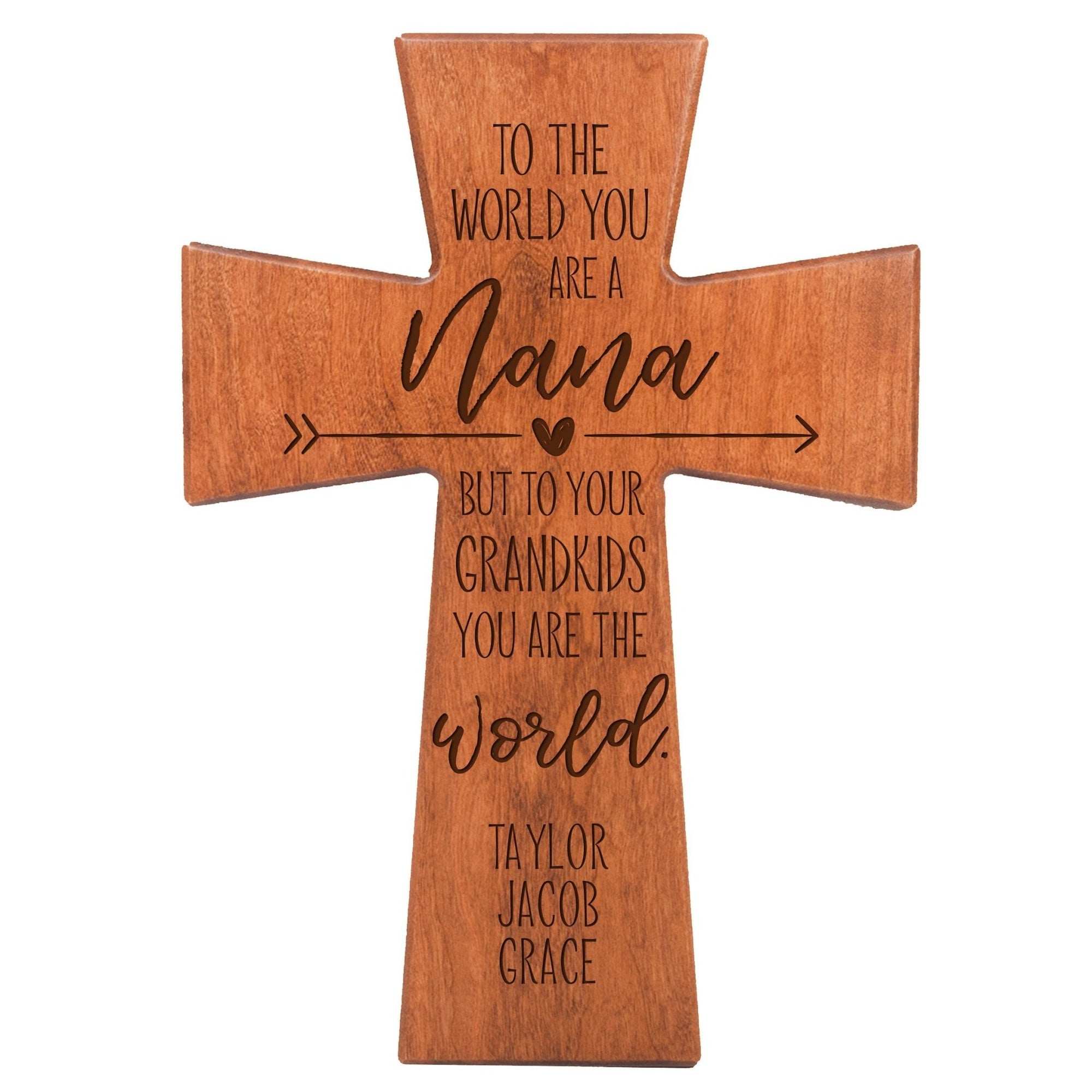Personalized Mother’s Day Nana To The World - 12x17 Crosses - LifeSong Milestones