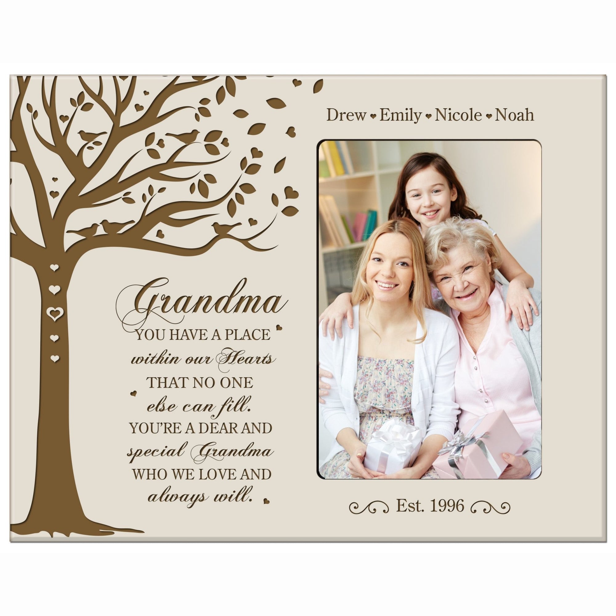 Personalized Mother’s Day Picture Frame 4” x 6” Have A Place Grandma - LifeSong Milestones