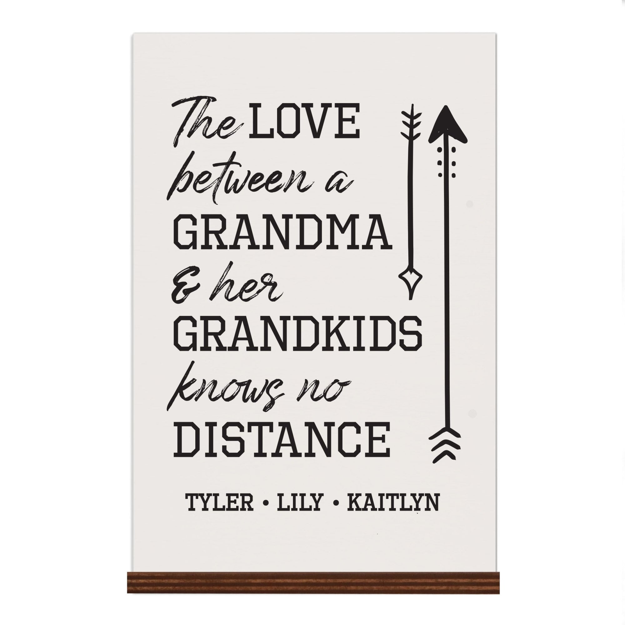 Personalized Mothers Day Sign With Base - The Love 8x12 - LifeSong Milestones