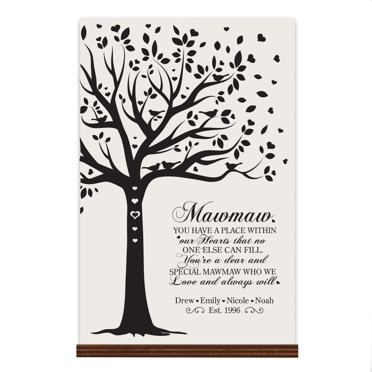 Personalized Mother's Day Sign With Base - You Have A Place 8x12 - LifeSong Milestones