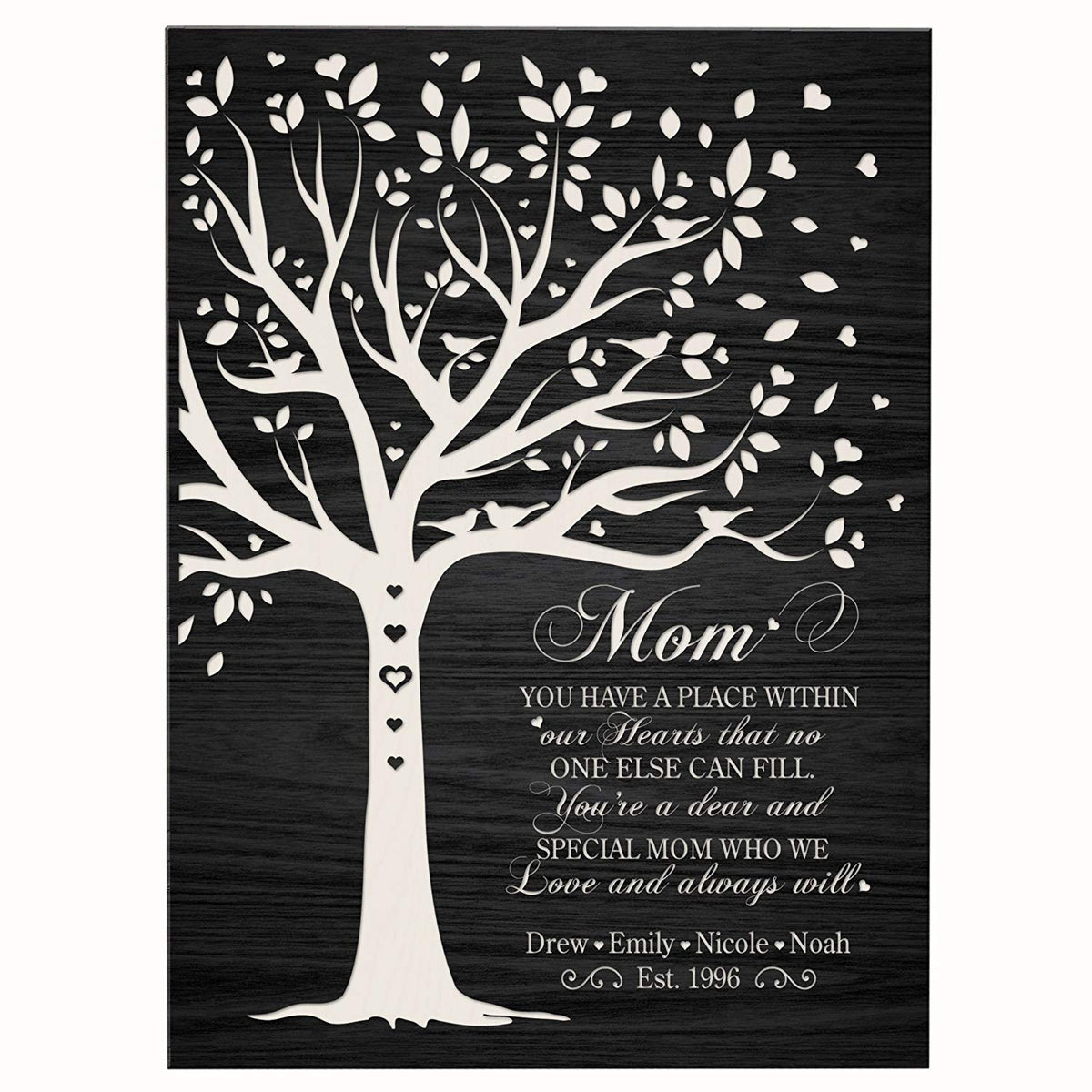 Personalized Mother's Day Wall Plaque - Place Within Our Hearts - LifeSong Milestones