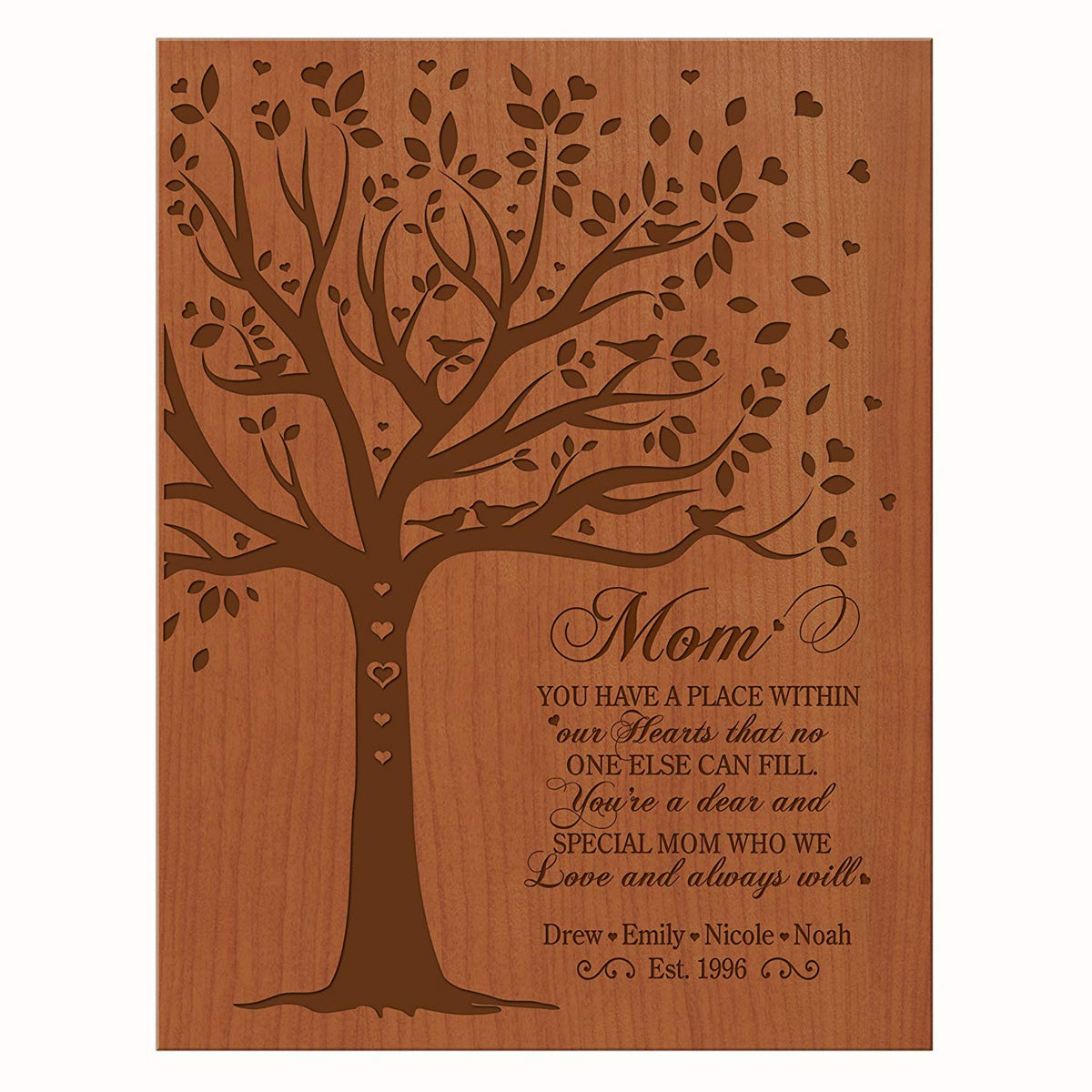 Personalized Mother&#39;s Day Wall Plaque - Place Within Our Hearts - LifeSong Milestones