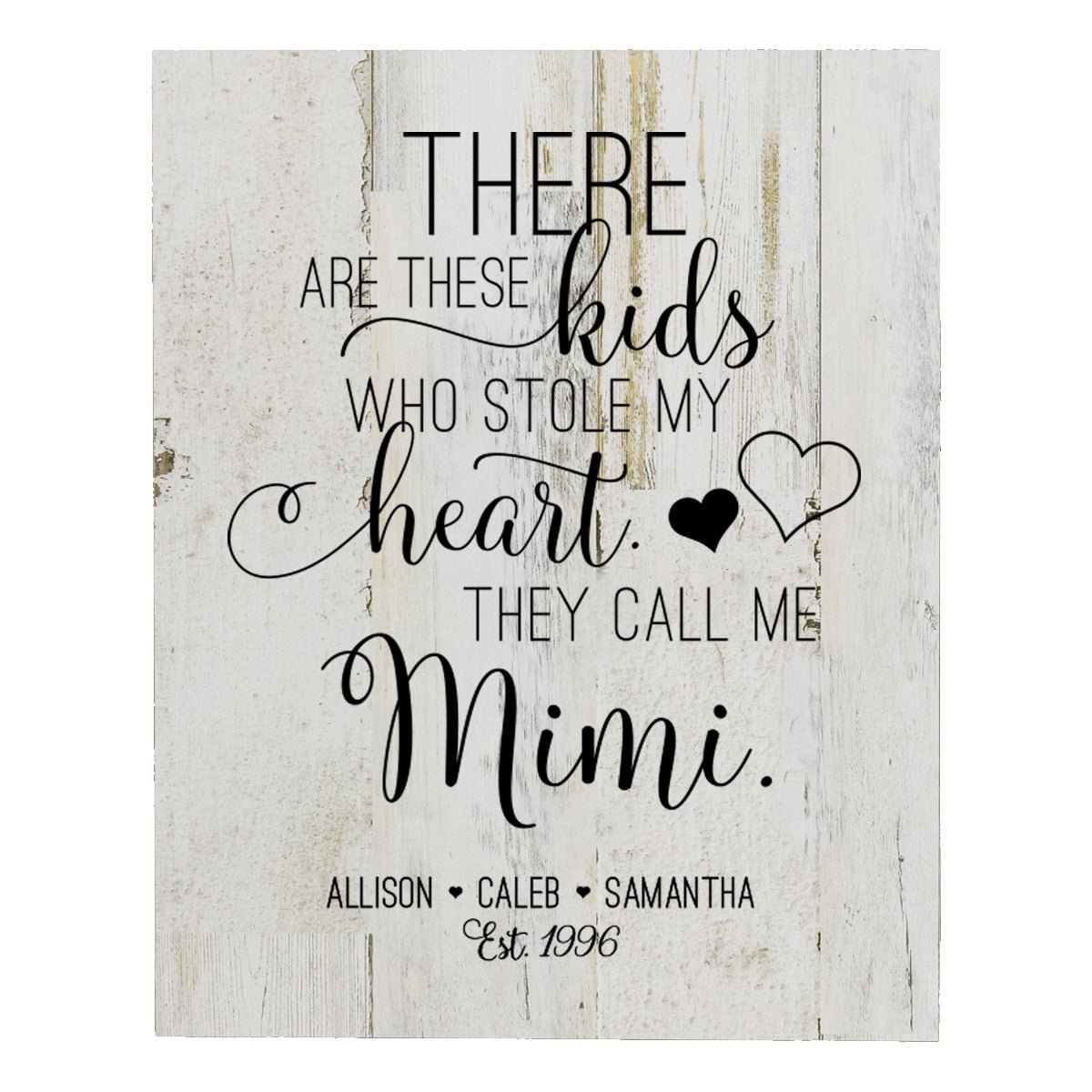 Personalized Mother's Day Wall Plaque - Stole My Heart - LifeSong Milestones