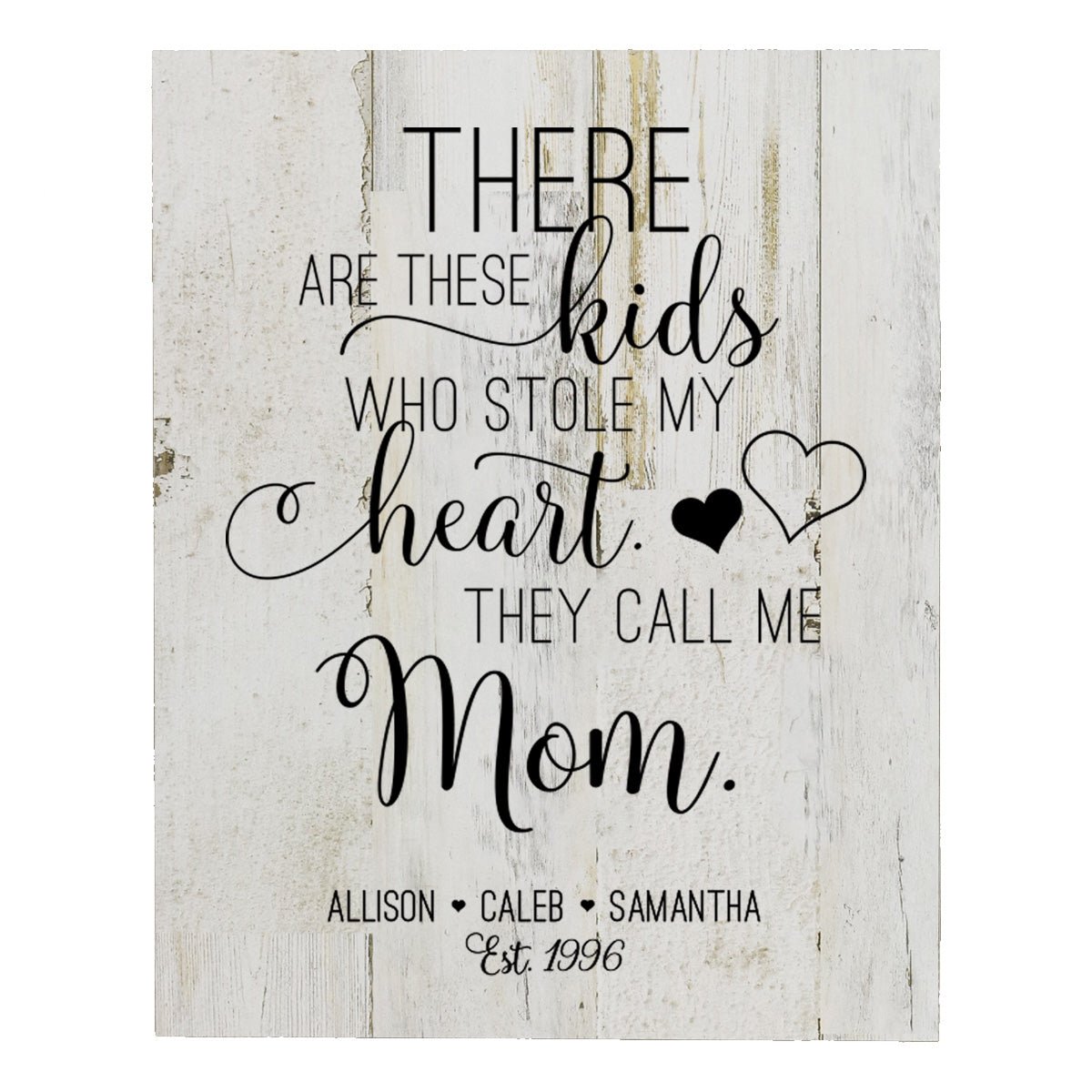 Personalized Mother's Day Wall Plaque - Stole My Heart - LifeSong Milestones