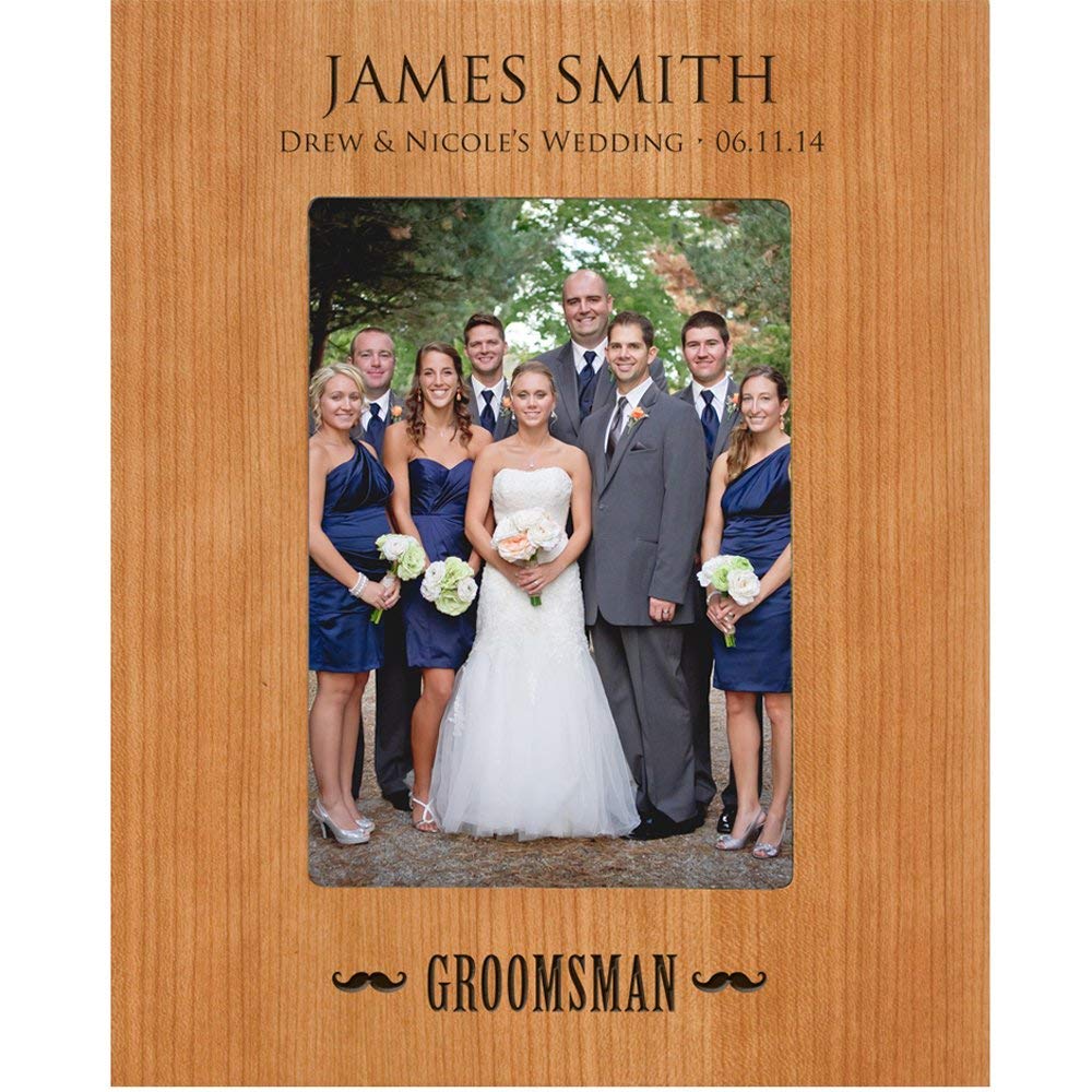 Personalized Name Groomsmen picture frame Gift - LifeSong Milestones
