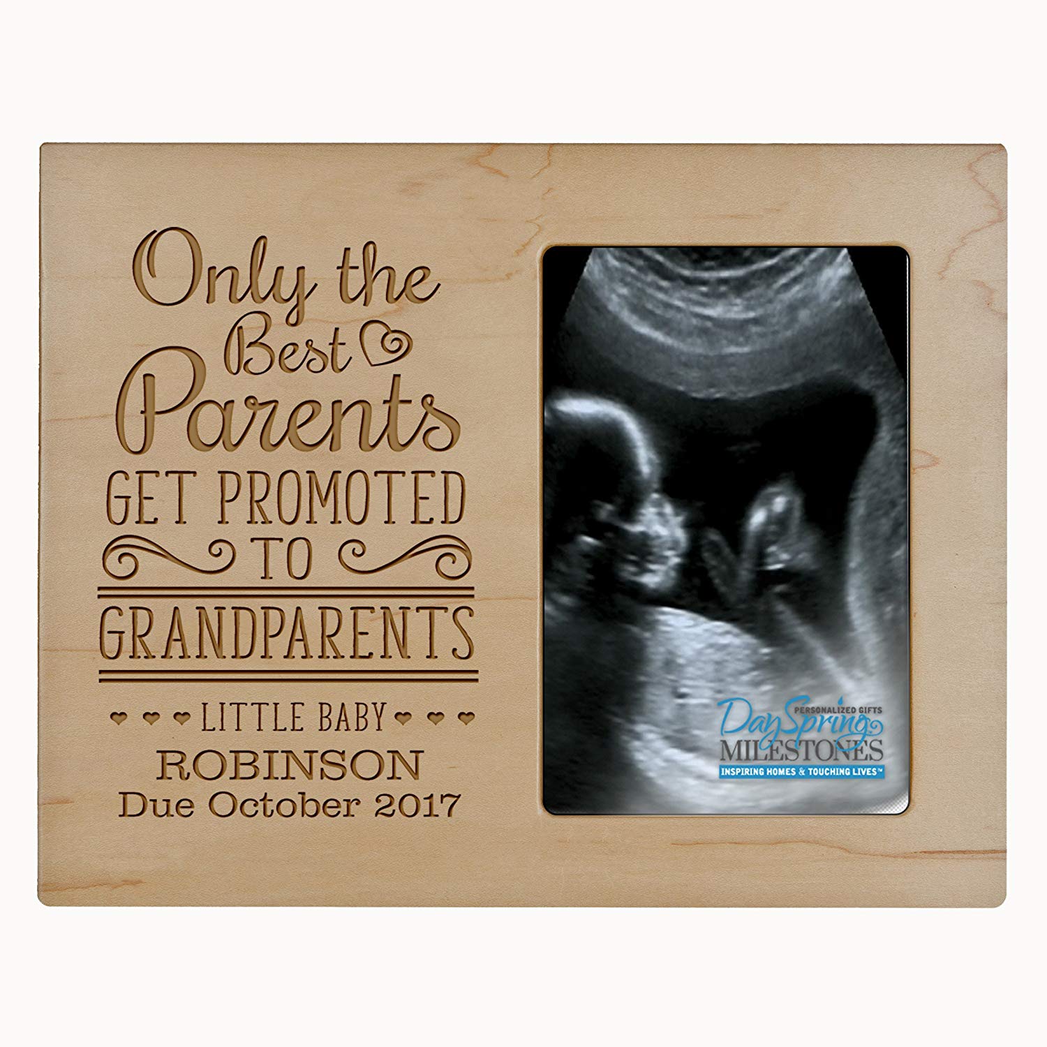 Personalized New Baby birth announcement picture frame - LifeSong Milestones