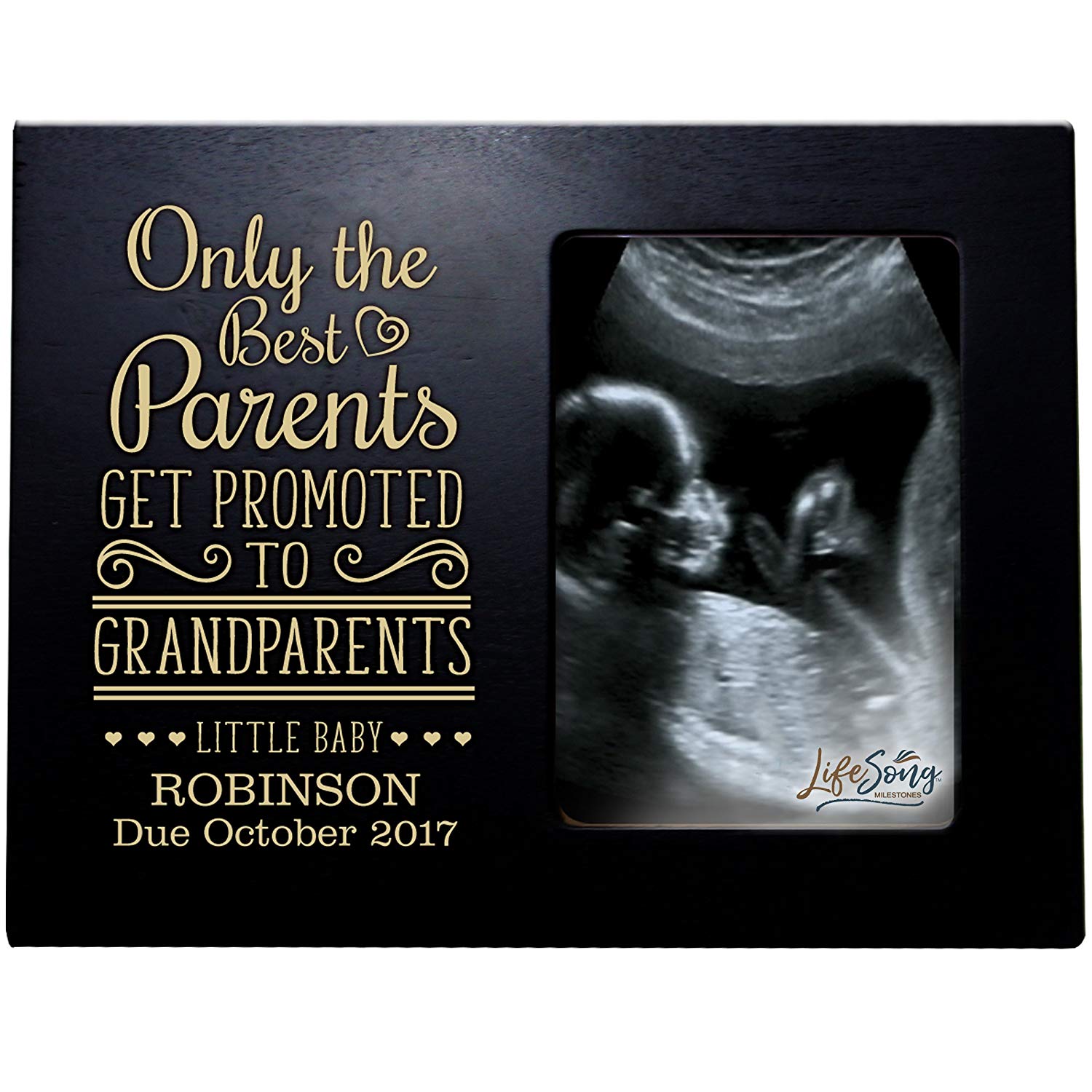 Personalized New Baby birth announcement picture frame - LifeSong Milestones