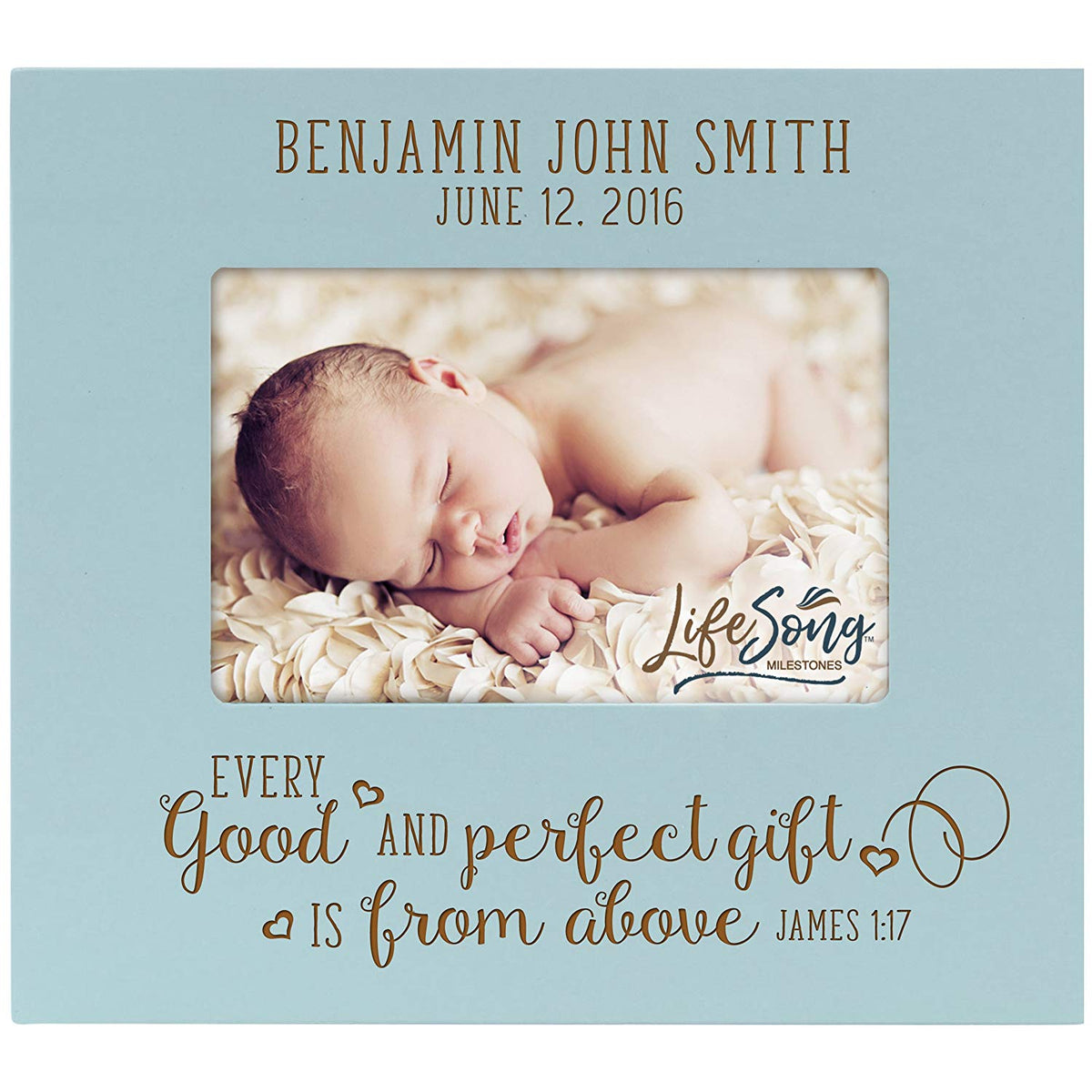 Personalized New Baby Photo Frame - Good And Perfect Gift - LifeSong Milestones