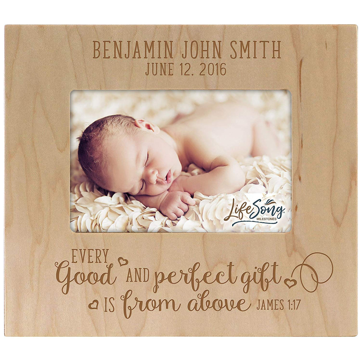 Personalized New Baby Photo Frame - Good And Perfect Gift - LifeSong Milestones