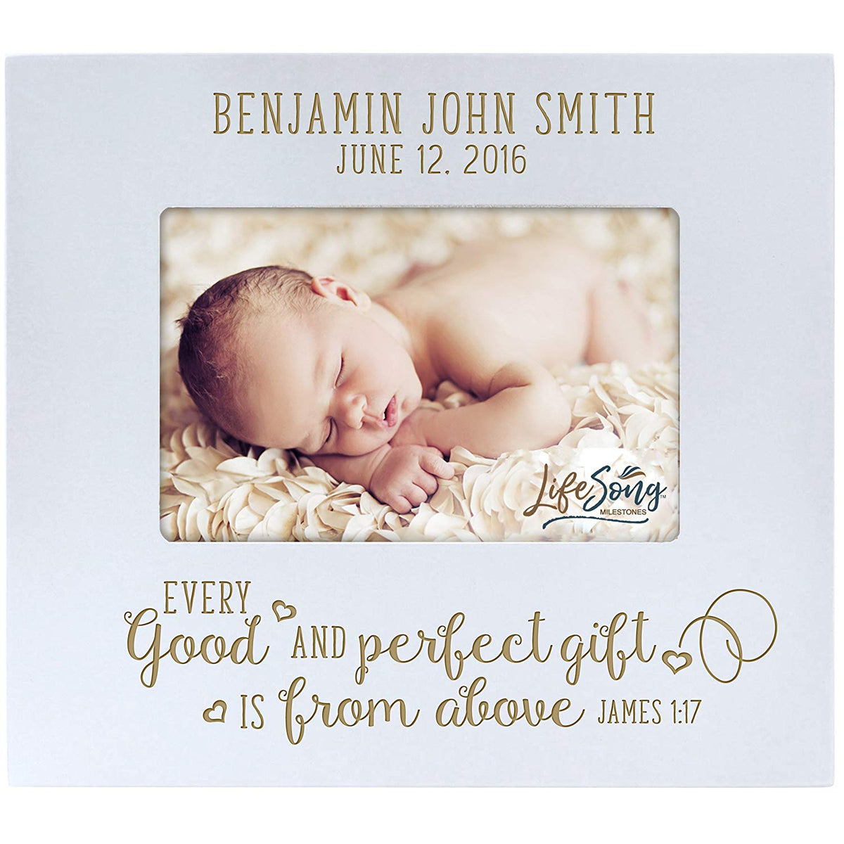 Personalized New Baby Photo Frame - Good And Perfect Gift - LifeSong Milestones