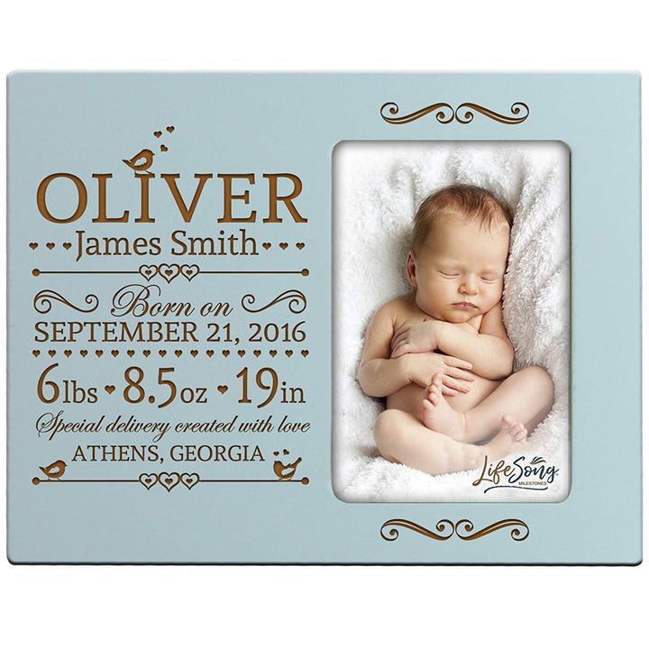 Personalized New Baby Photo Frame - Special Delivery - LifeSong Milestones