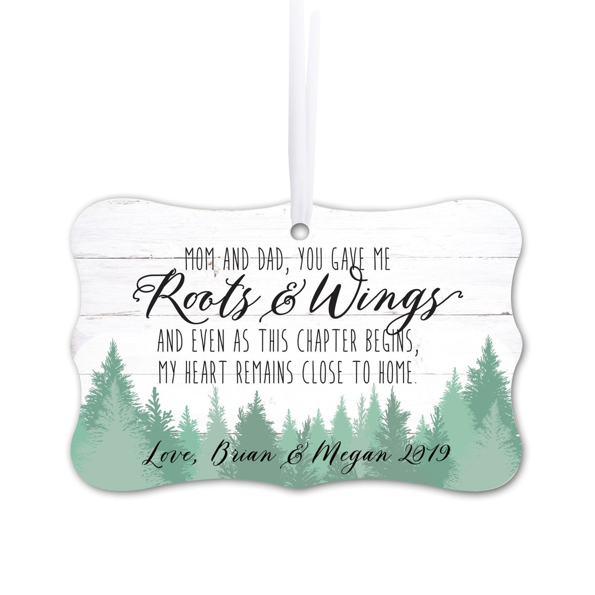 Personalized Parent Christmas Ornaments - Vintage Trees - LifeSong Milestones