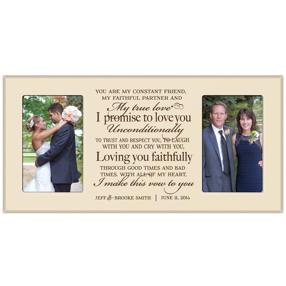 Personalized Parent Wedding Photo Picture Frame Gift Idea "I Promise" - LifeSong Milestones