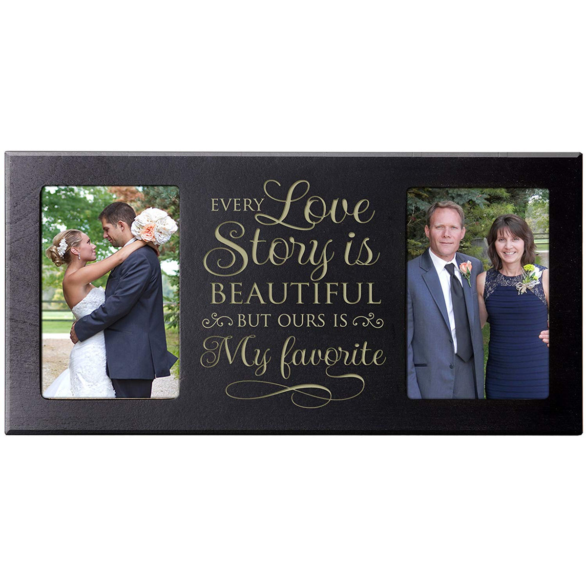 Personalized Parent Wedding Photo Picture Frame Gift Idea &quot;Love Story&quot; - LifeSong Milestones