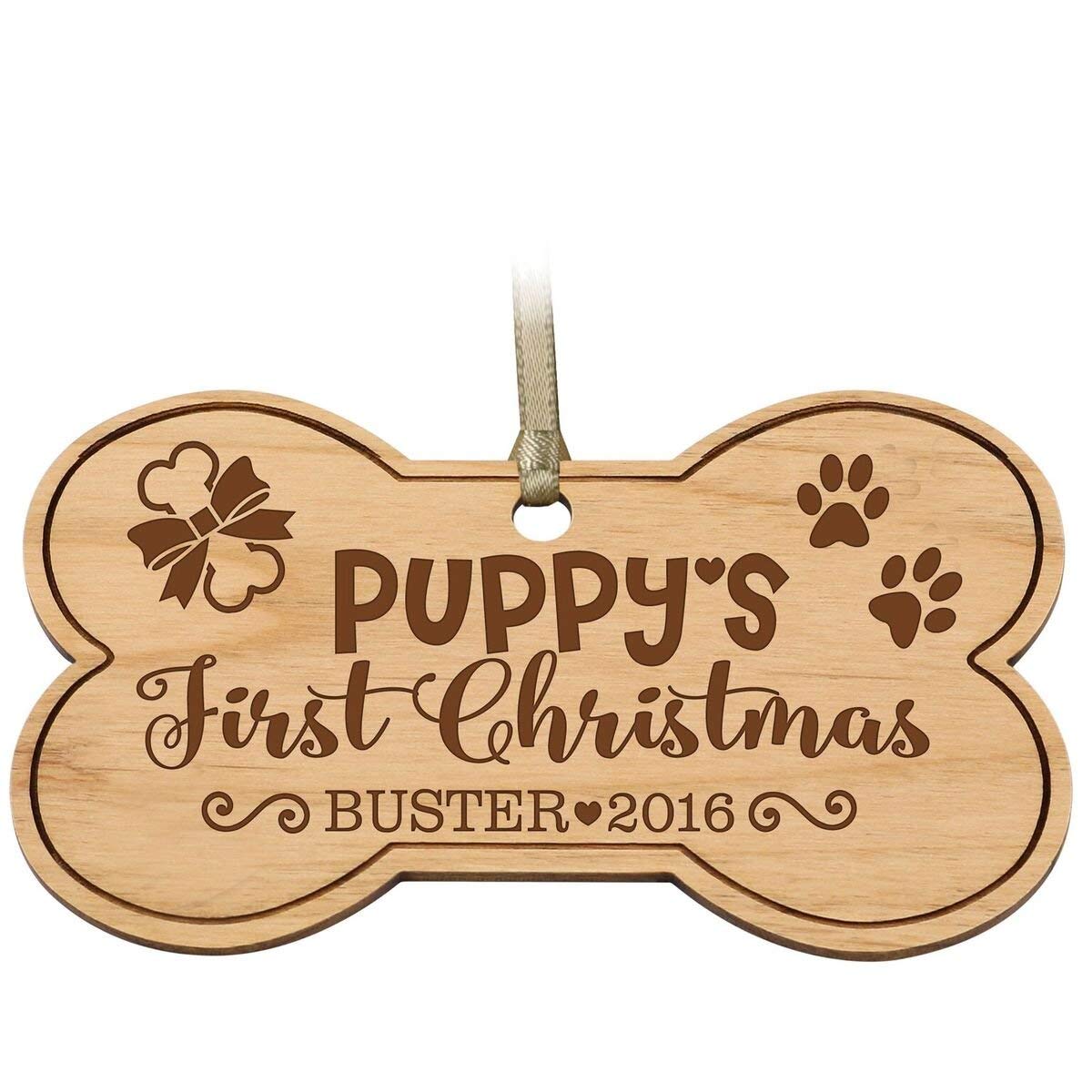 Personalized Pet Bone Christmas Ornament - LifeSong Milestones