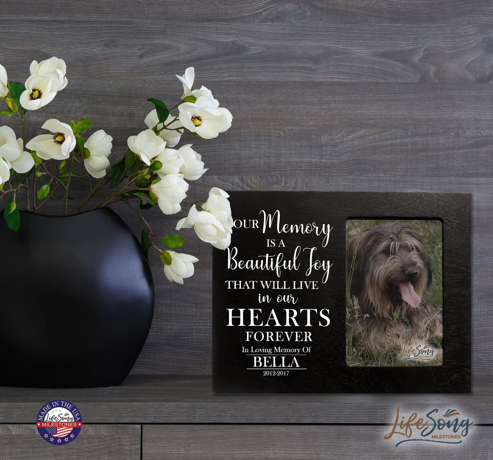 Personalized Pet Memorial Photo Frame - Your Memory Is A Beautiful - LifeSong Milestones