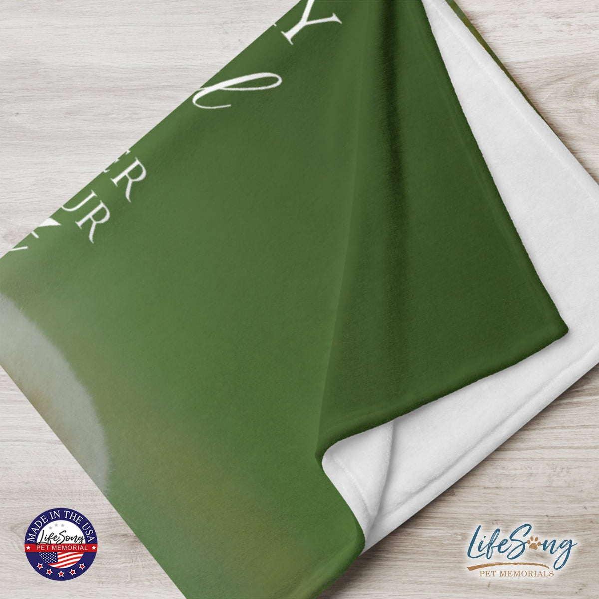 Personalized Pet Memorial Printed Throw Blanket - A Memory Is A Beautiful Joy - LifeSong Milestones