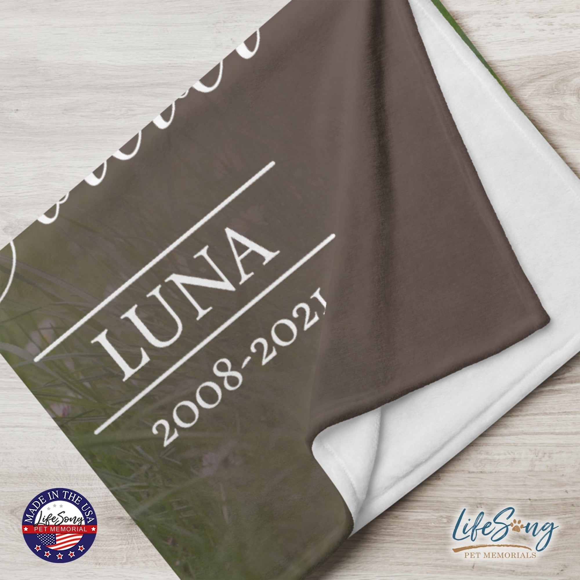 Personalized Pet Memorial Printed Throw Blanket - If Love Could Have Saved You - LifeSong Milestones