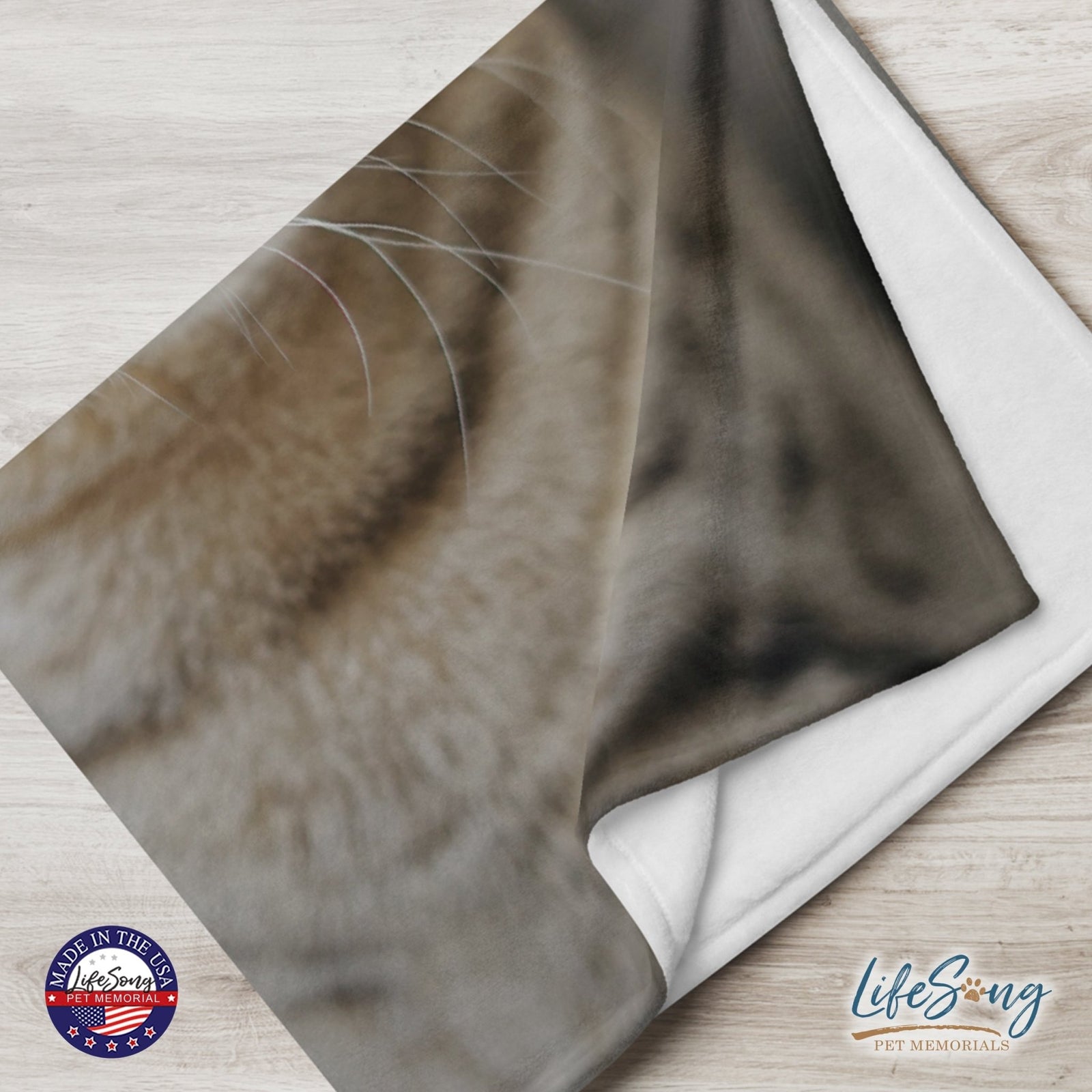 Personalized Pet Memorial Printed Throw Blanket - It Broke Our Hearts To Lose You - LifeSong Milestones