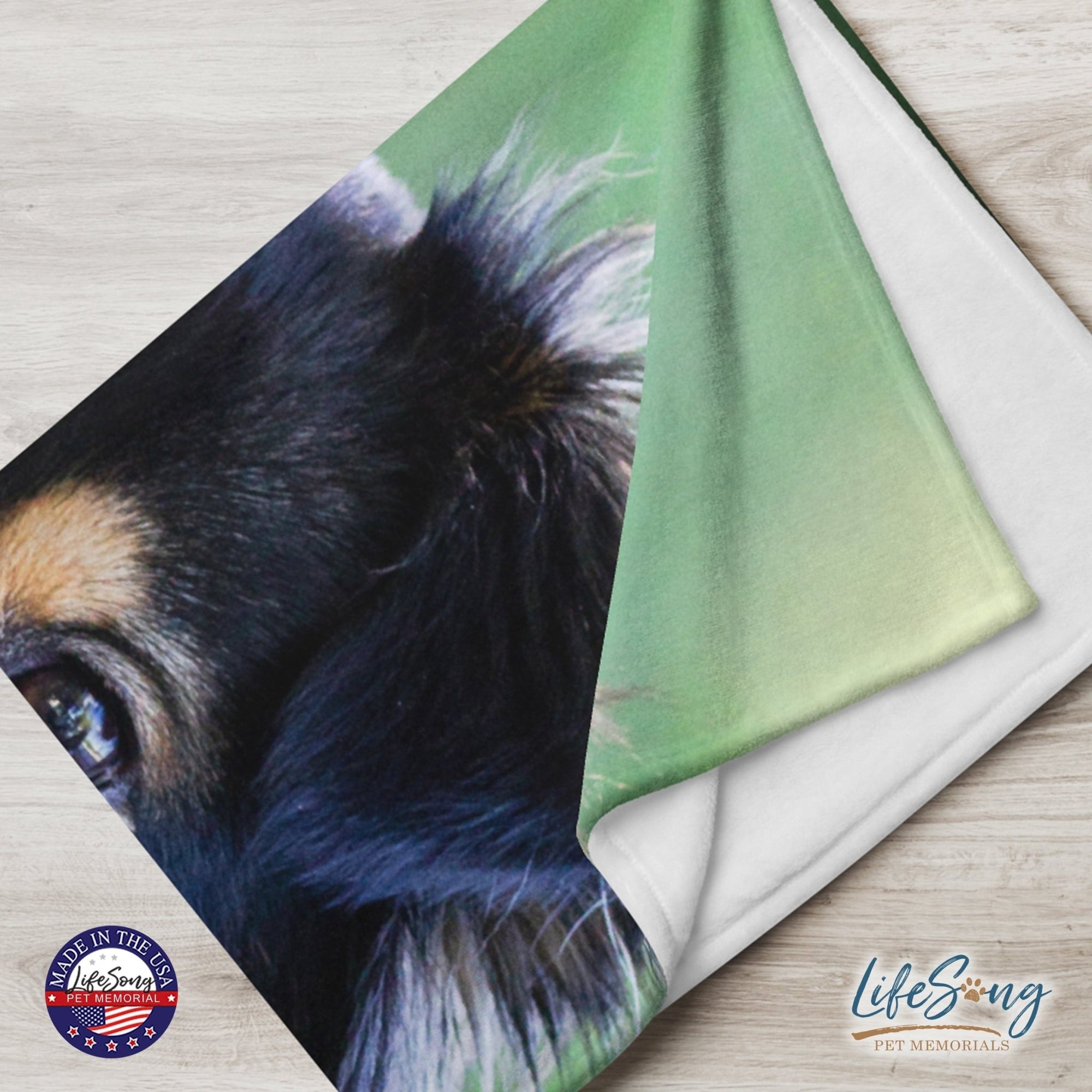 Personalized Pet Memorial Printed Throw Blanket - Once I Held You In My Arms - LifeSong Milestones