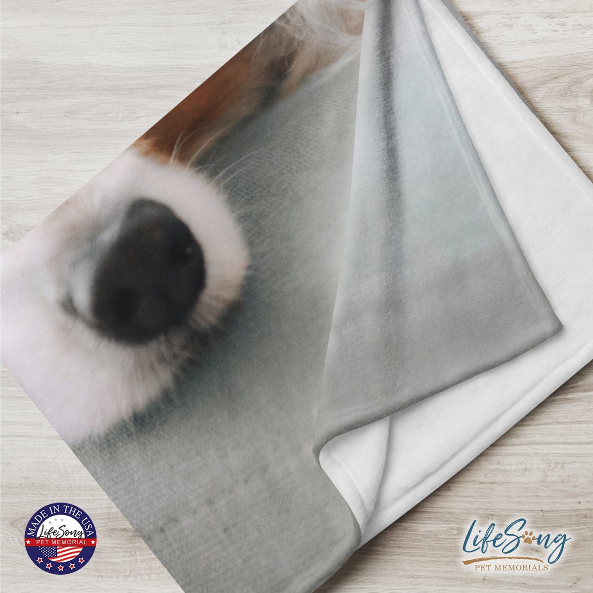 Personalized Pet Memorial Printed Throw Blanket - You Were My Favorite Hello - LifeSong Milestones