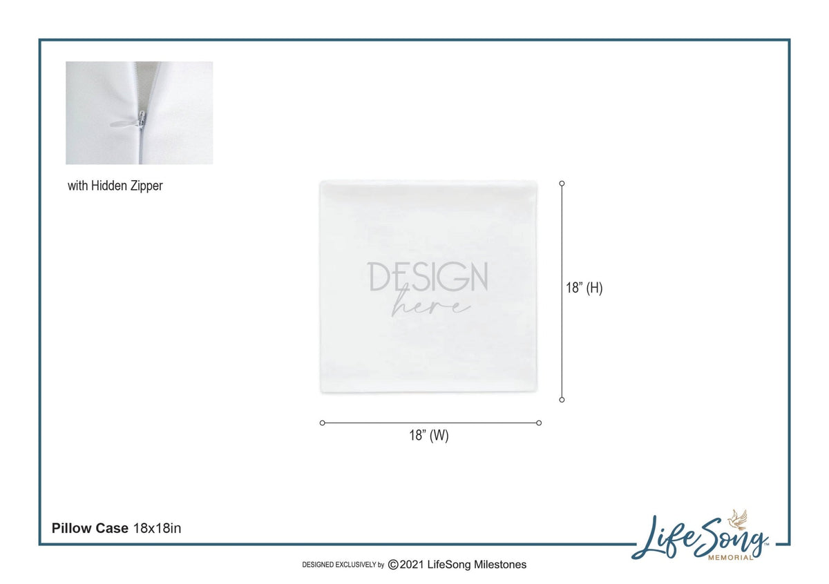 Personalized Pet Memorial Printed Throw Pillow Case - Those Who We Love Don't Go Away - LifeSong Milestones