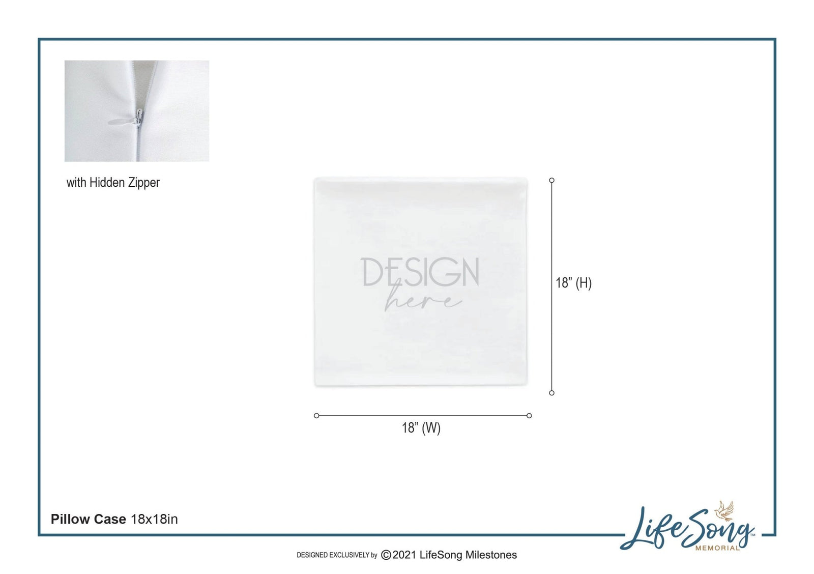 Personalized Pet Memorial Printed Throw Pillow Case - Those Who We Love Don't Go Away - LifeSong Milestones